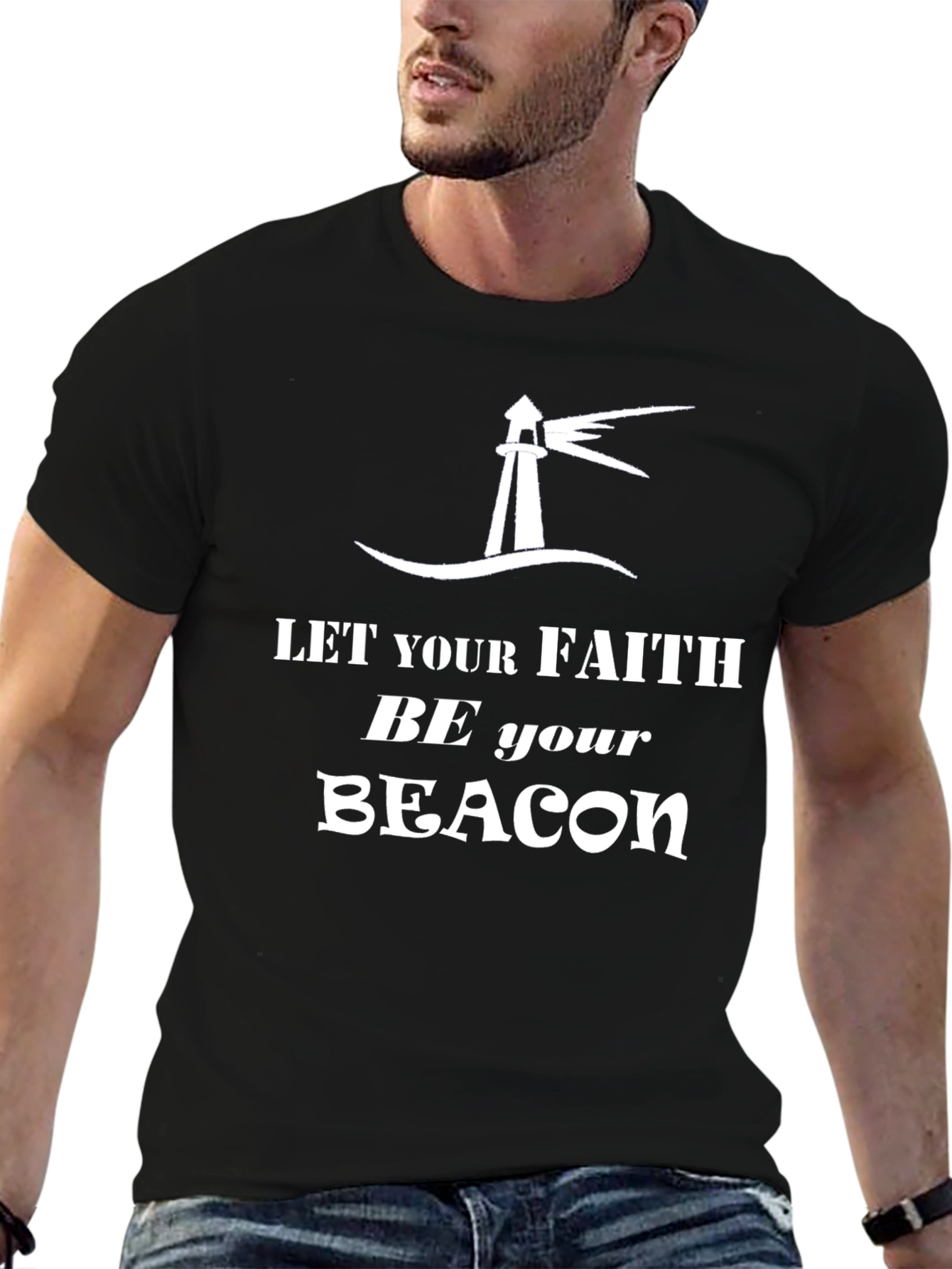 Faith Beacon Black T-Shirt