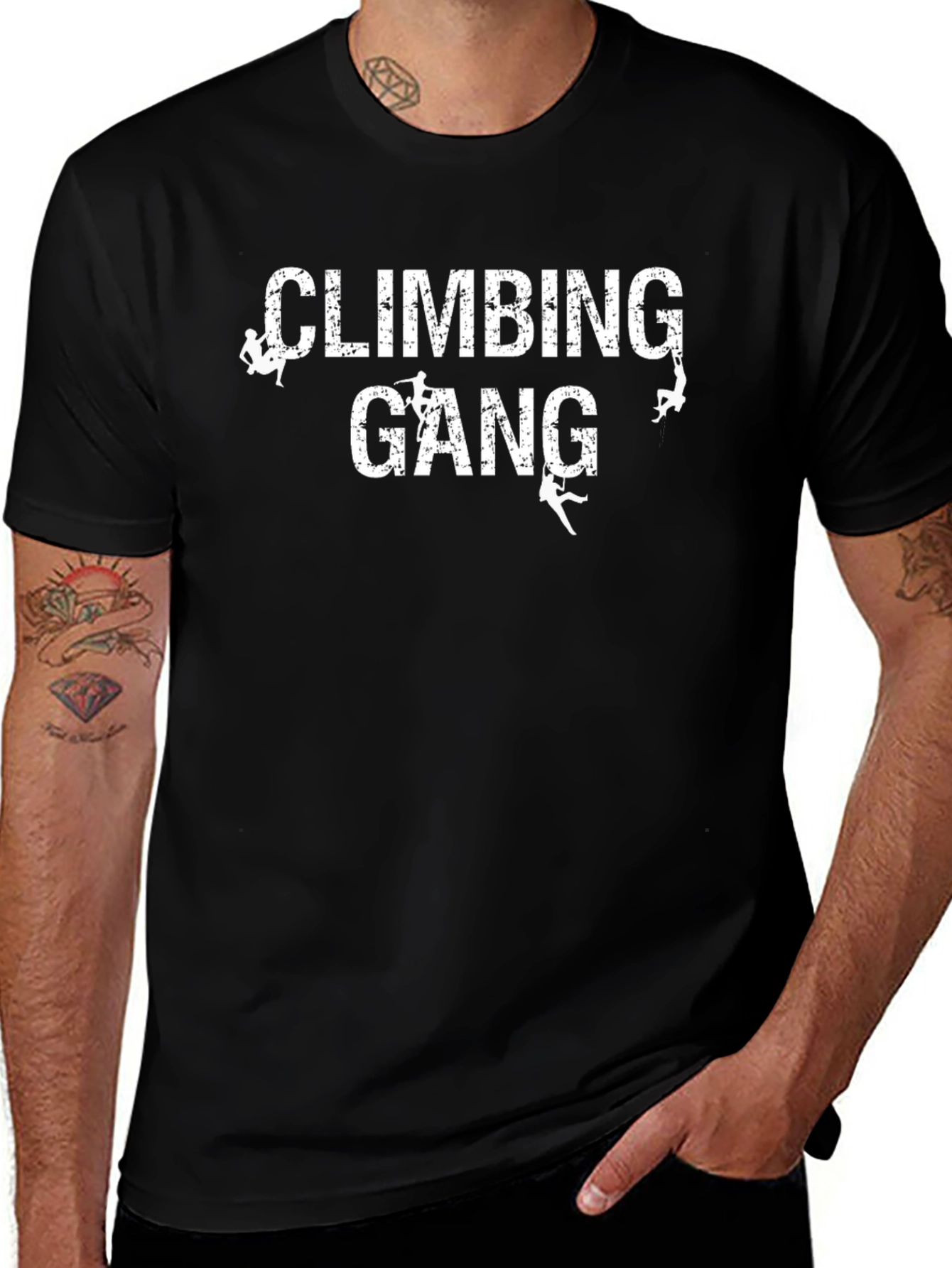 Climbing Gang Graphic T-Shirt - Black