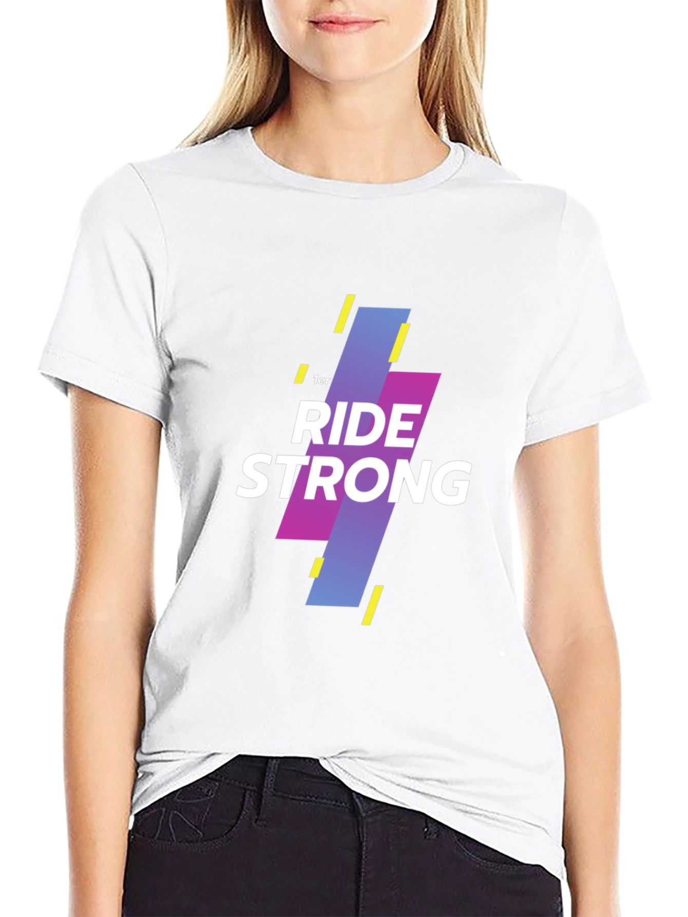 Ride Strong Graphic Tee - Black Cotton