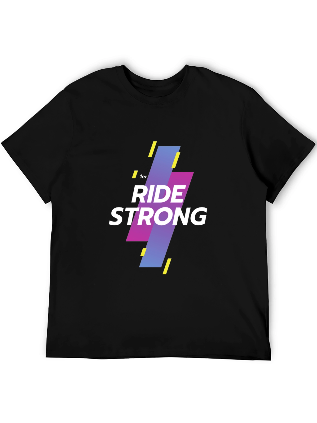 Ride Strong Graphic Tee - Black Cotton