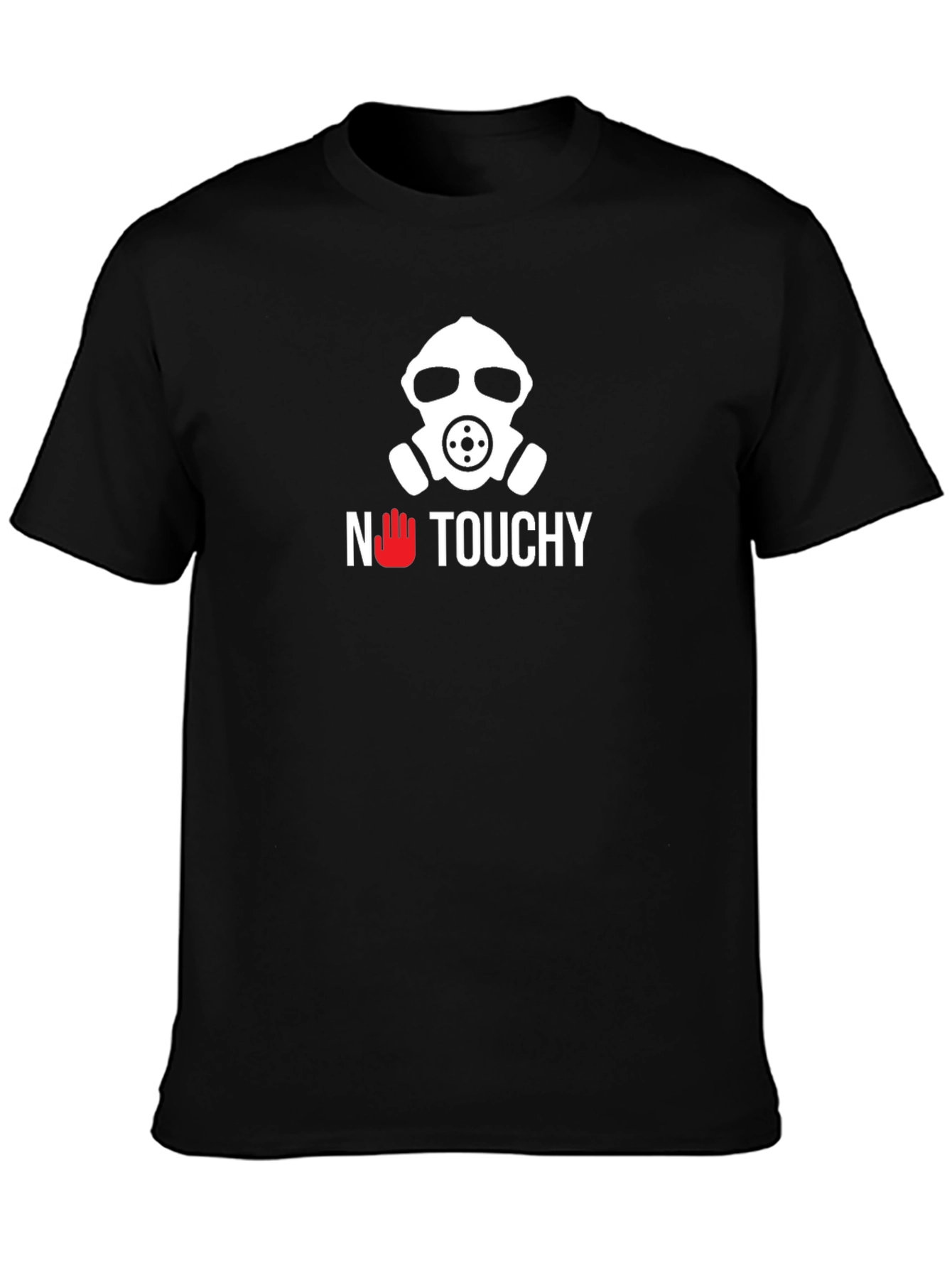 No Touchy T-Shirt - Gas Mask Graphic Tee