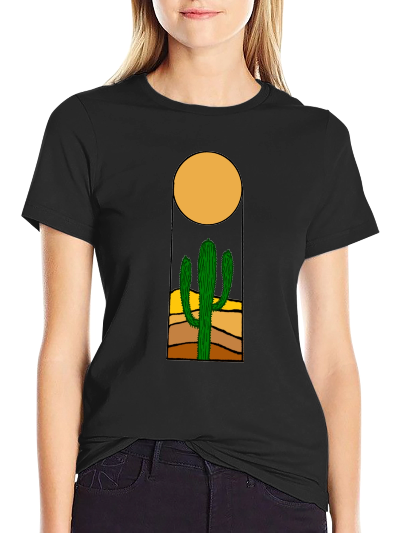 Cactus Graphic Tee - Desert Sun T-Shirt