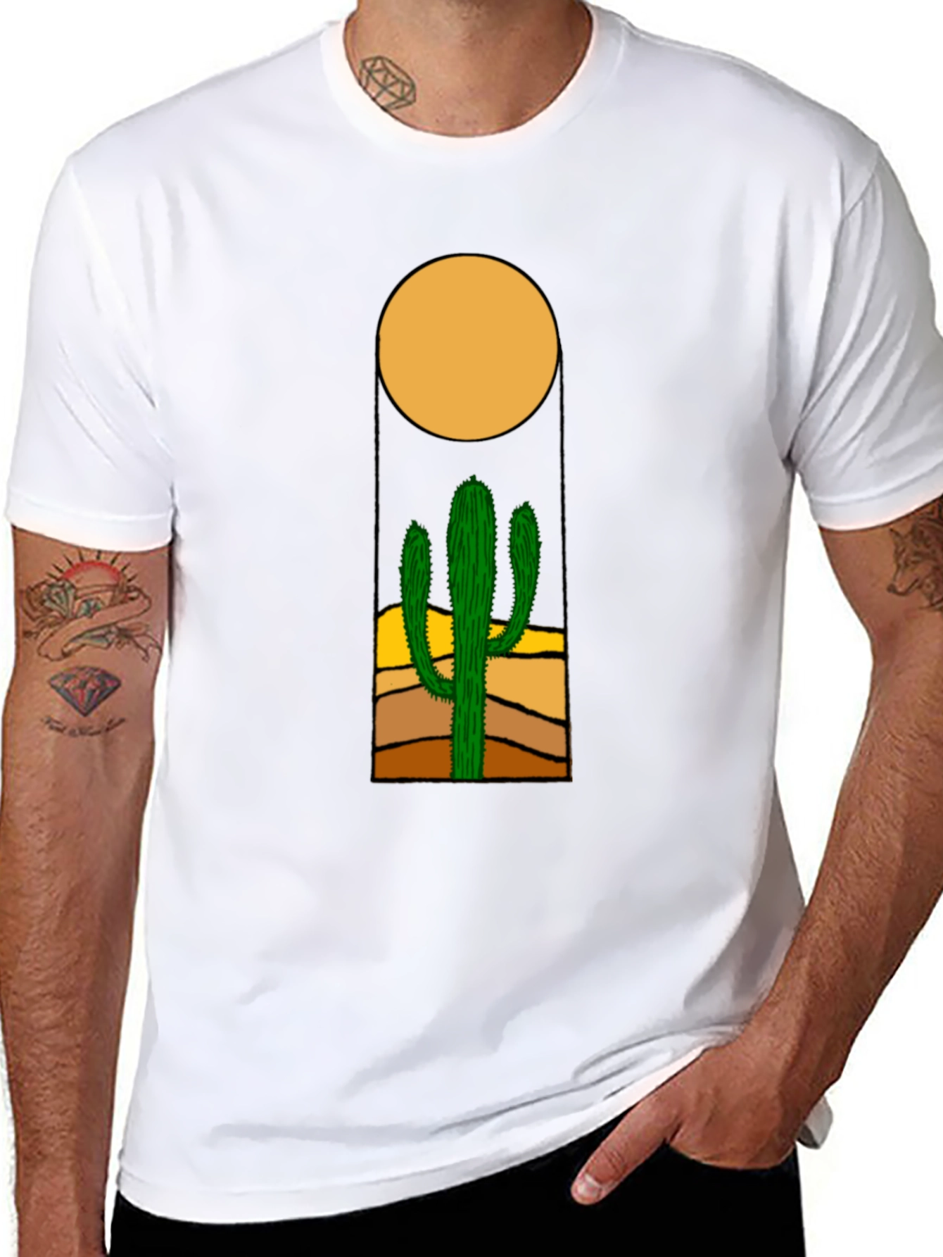 Cactus Graphic Tee - Desert Sun T-Shirt