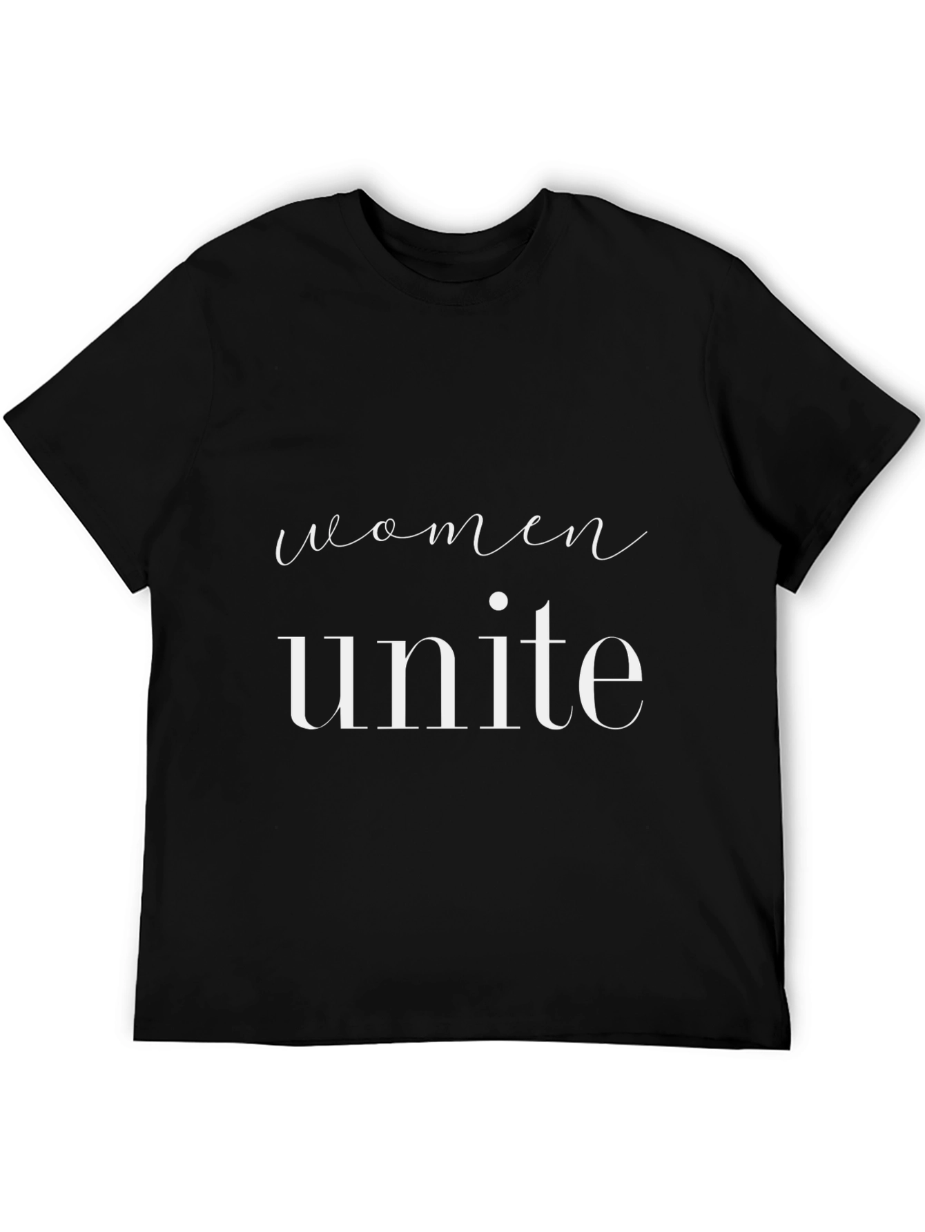 Women Unite Black Graphic Tee