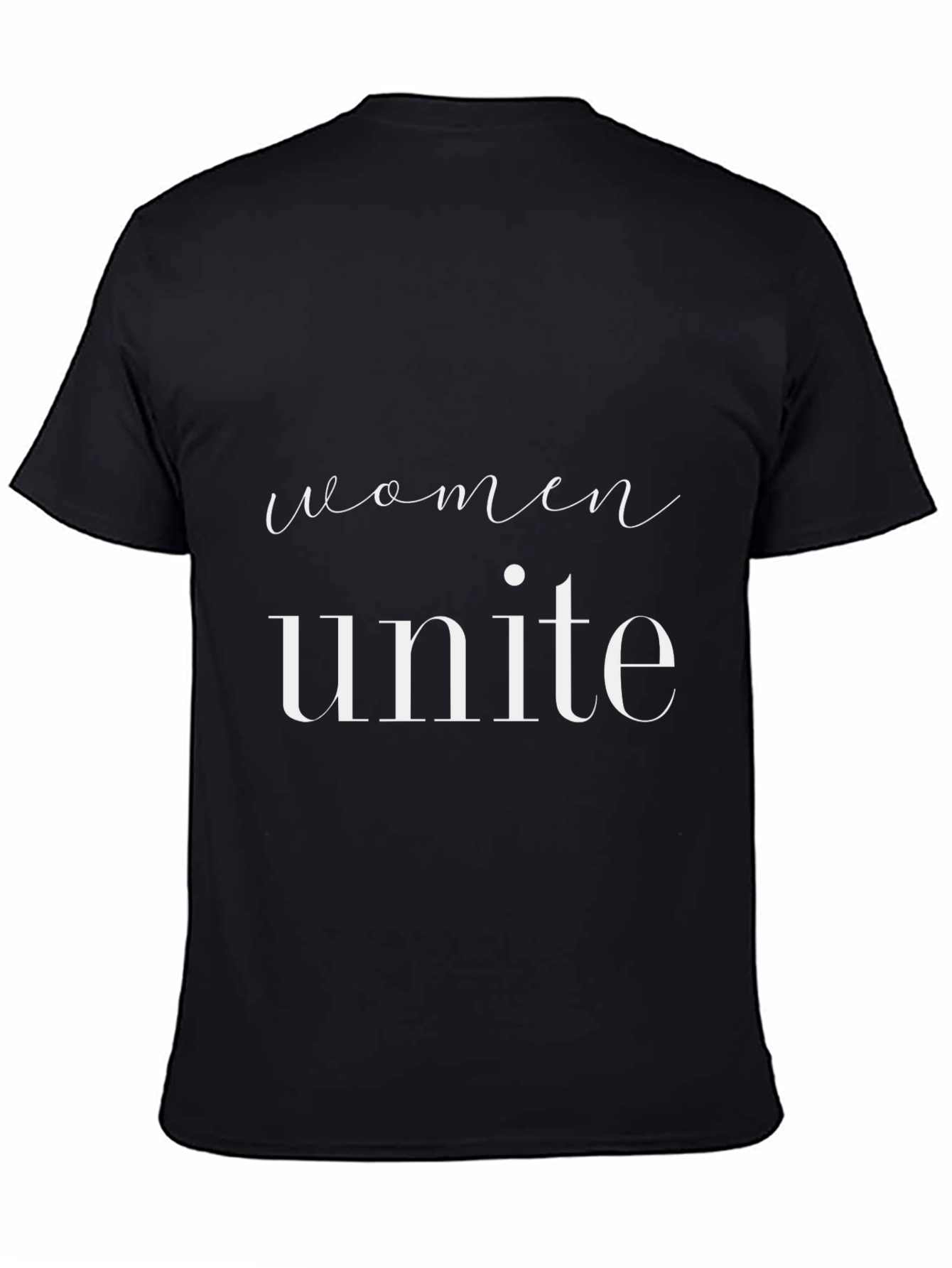Women Unite Black Graphic Tee