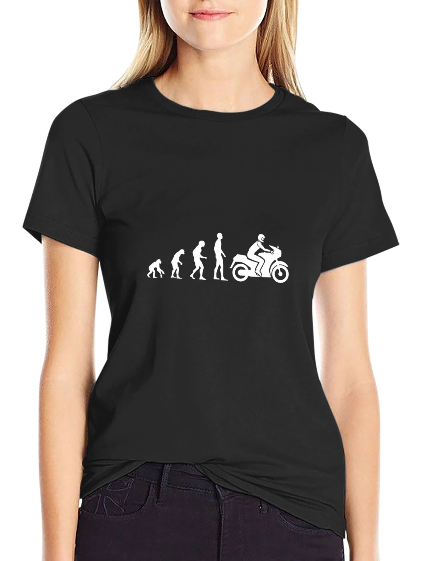 Evolution of Man Motorcycle Graphic Tee