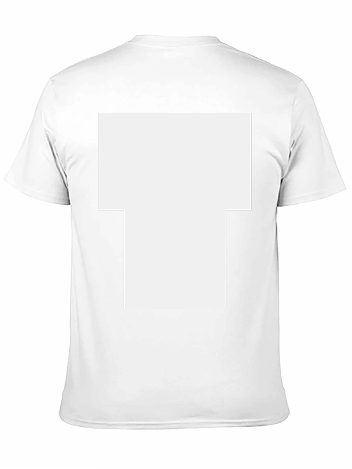 Black Short-Sleeve T-Shirt with Large White Graphic
