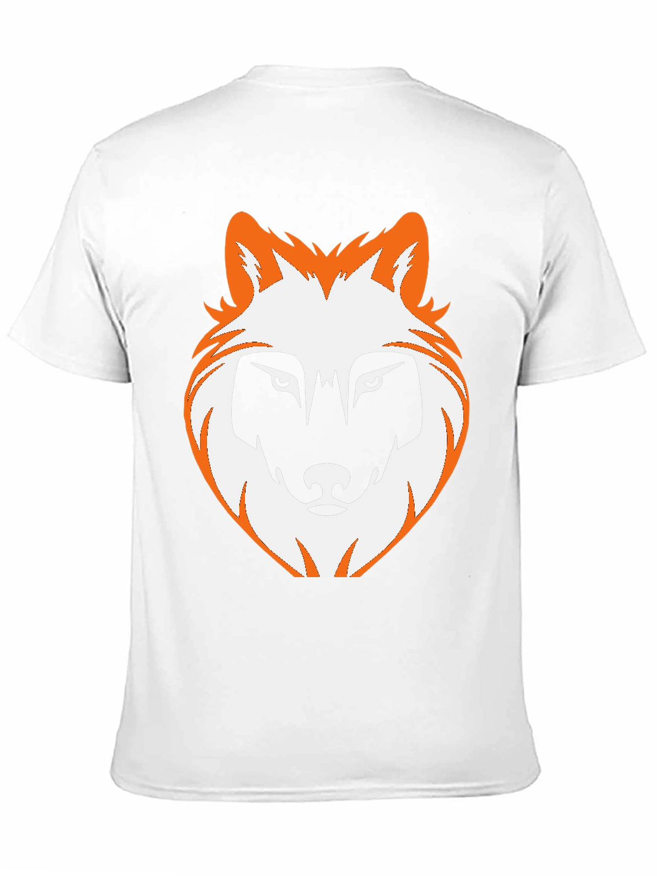 Wolf Graphic Print Tee - Black Casual T-Shirt