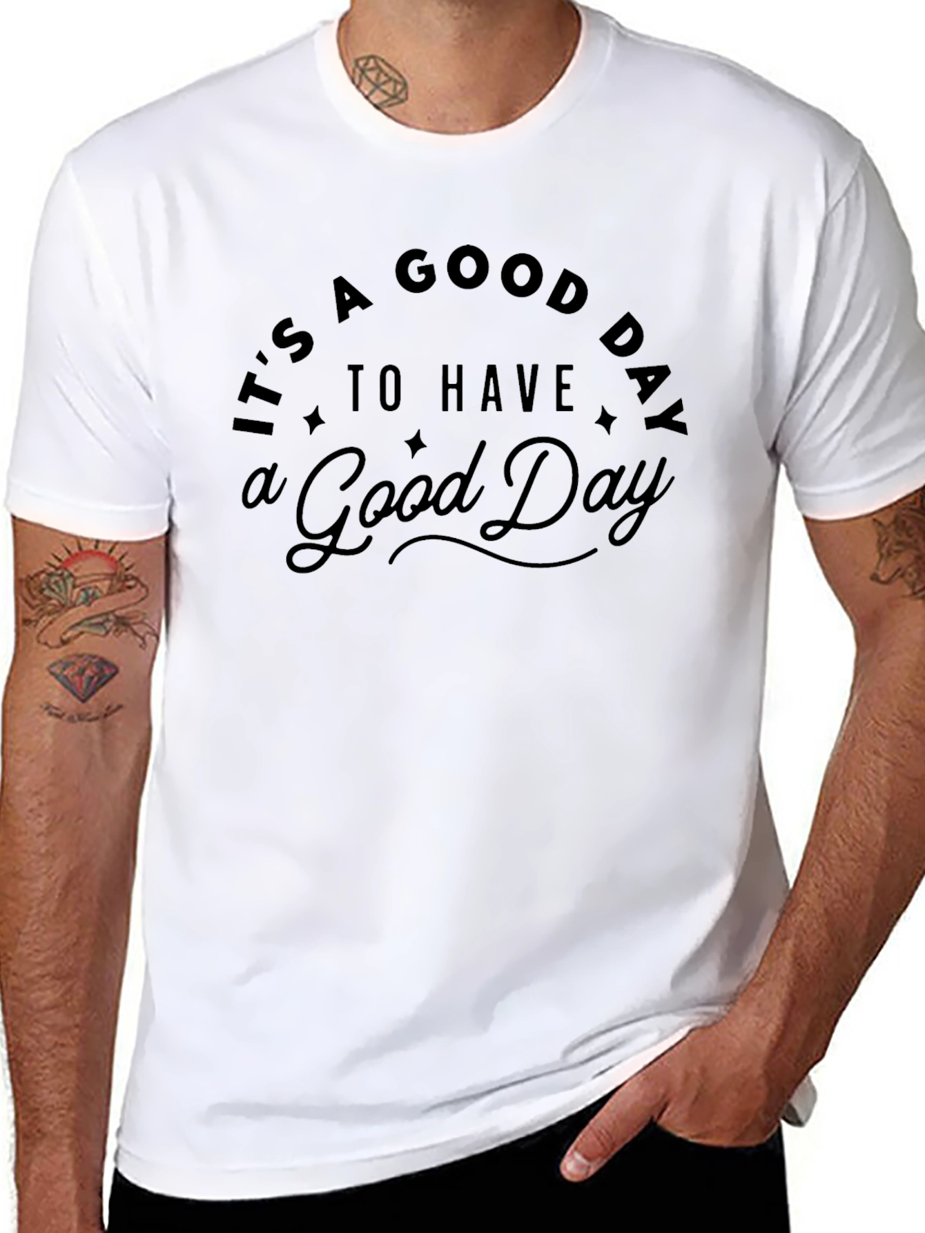 Its a Good Day T-Shirt - Black Graphic Tee