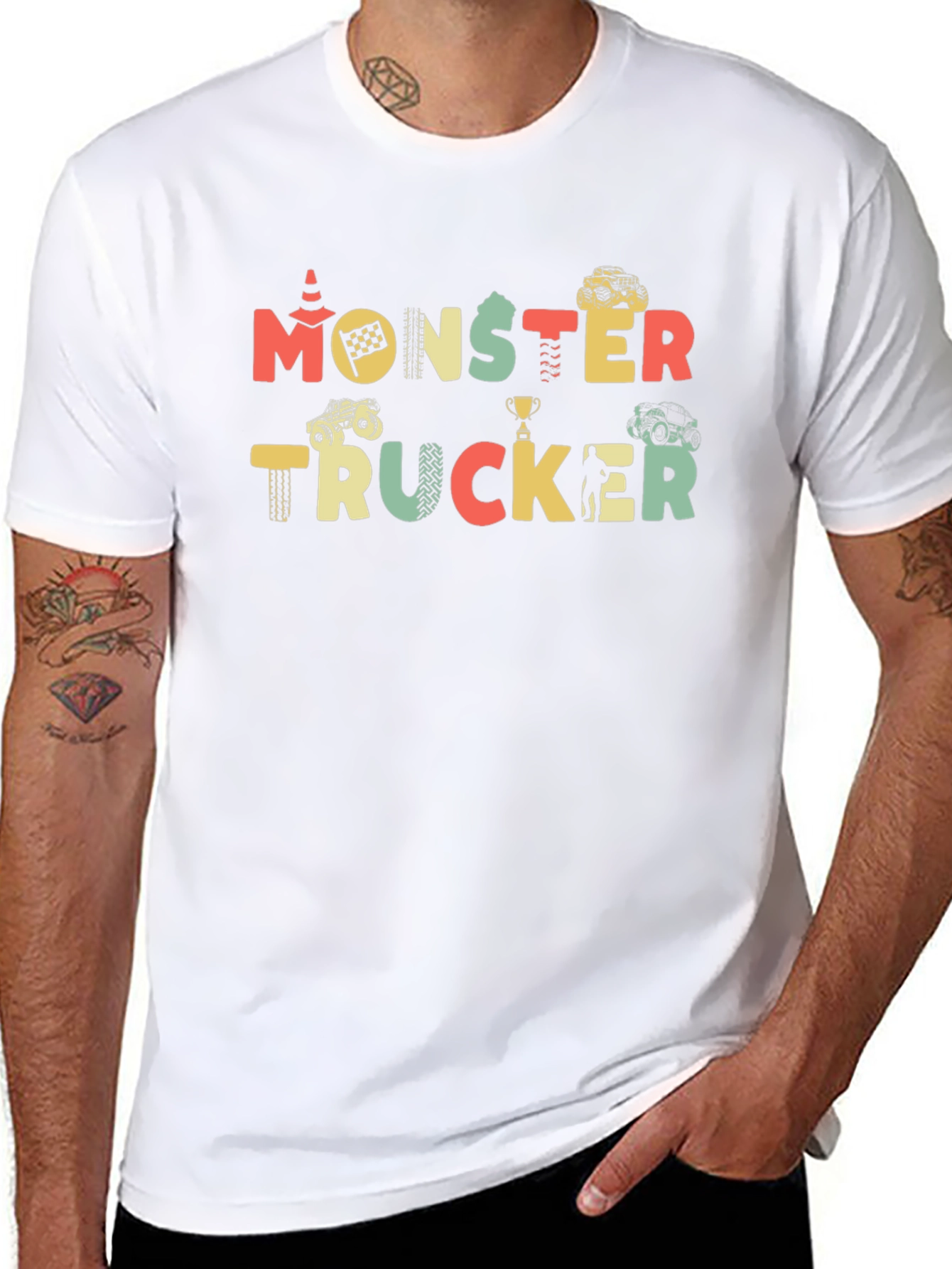 Monster Trucker Graphic T-Shirt