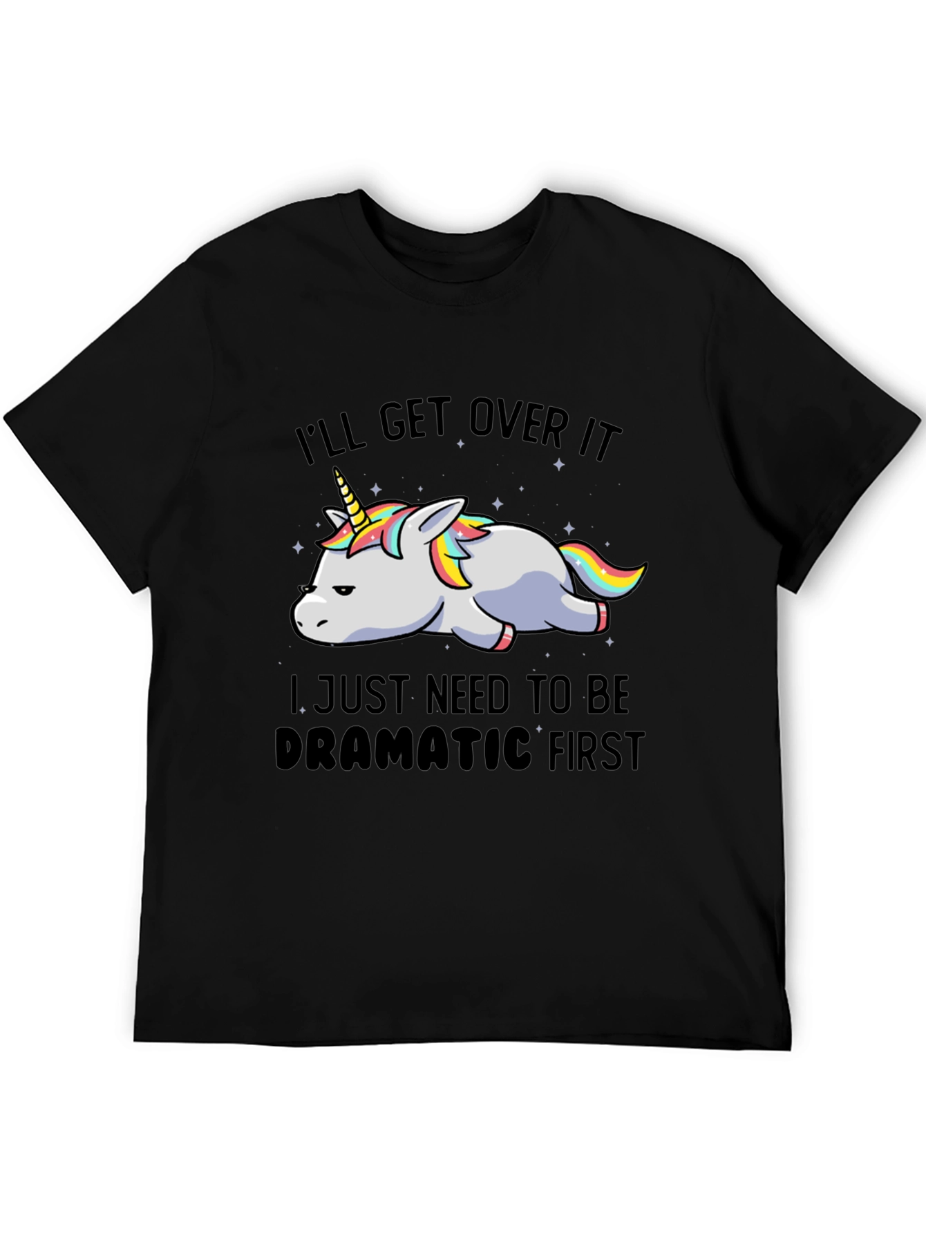 Dramatic Unicorn Graphic T-Shirt