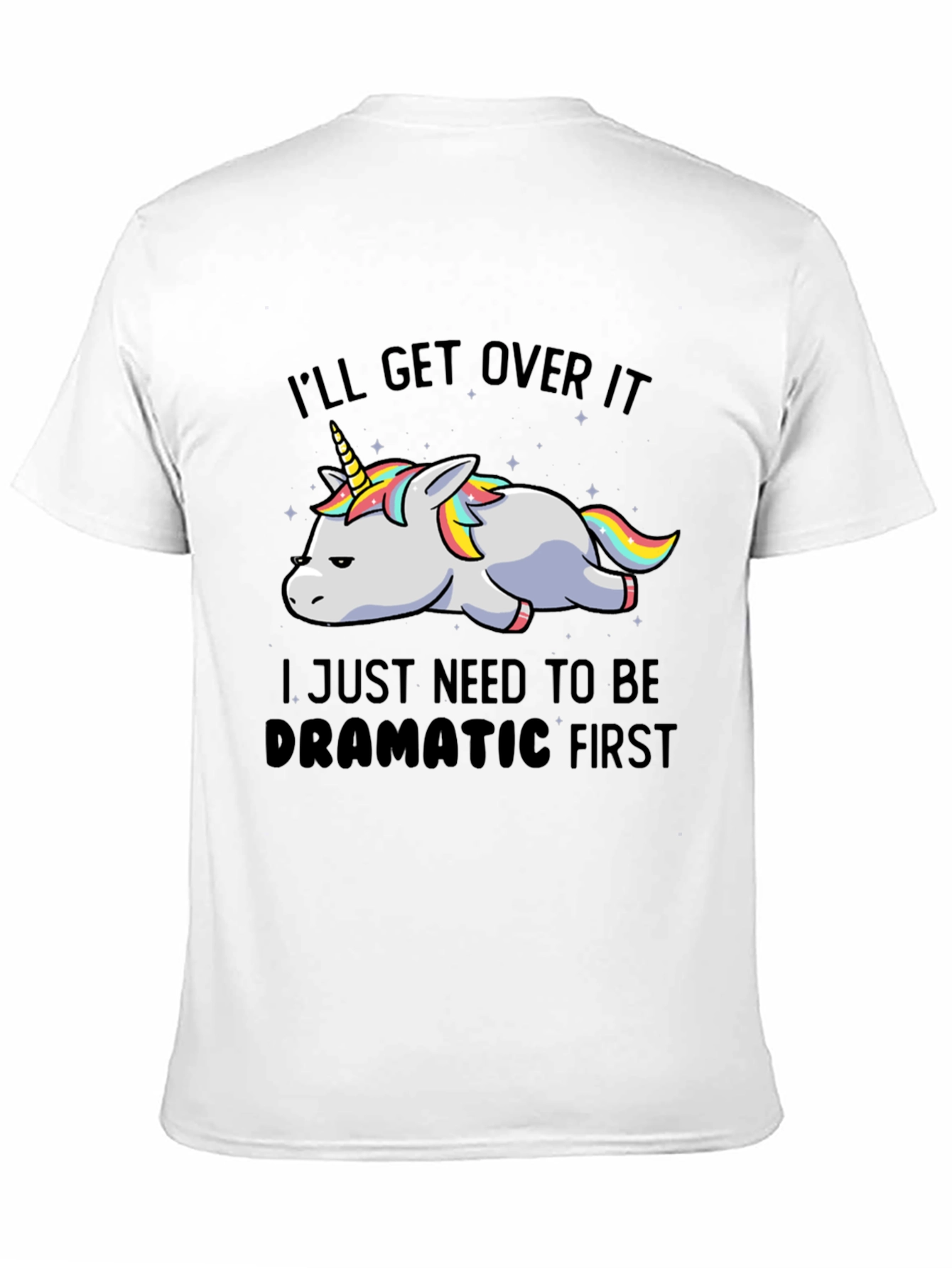 Dramatic Unicorn Graphic T-Shirt