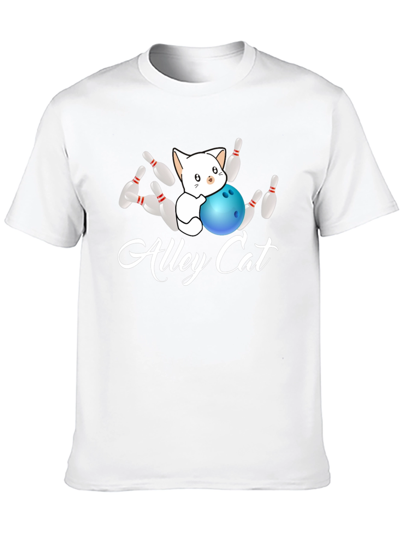 Alley Cat Bowling T-Shirt - Strike!