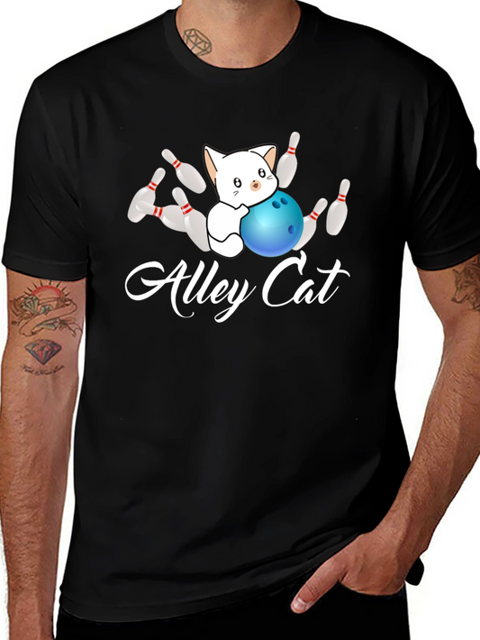 Alley Cat Bowling T-Shirt - Strike!