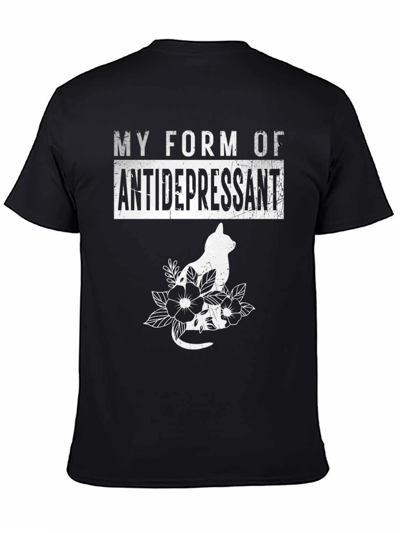 My Form of Antidepressant Cat Graphic Tee