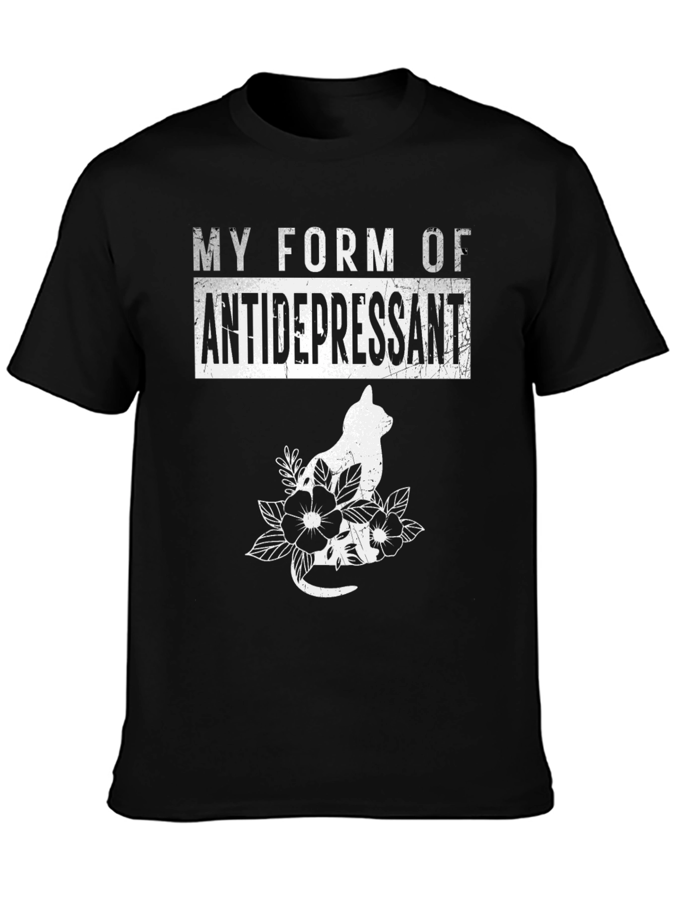My Form of Antidepressant Cat Graphic Tee