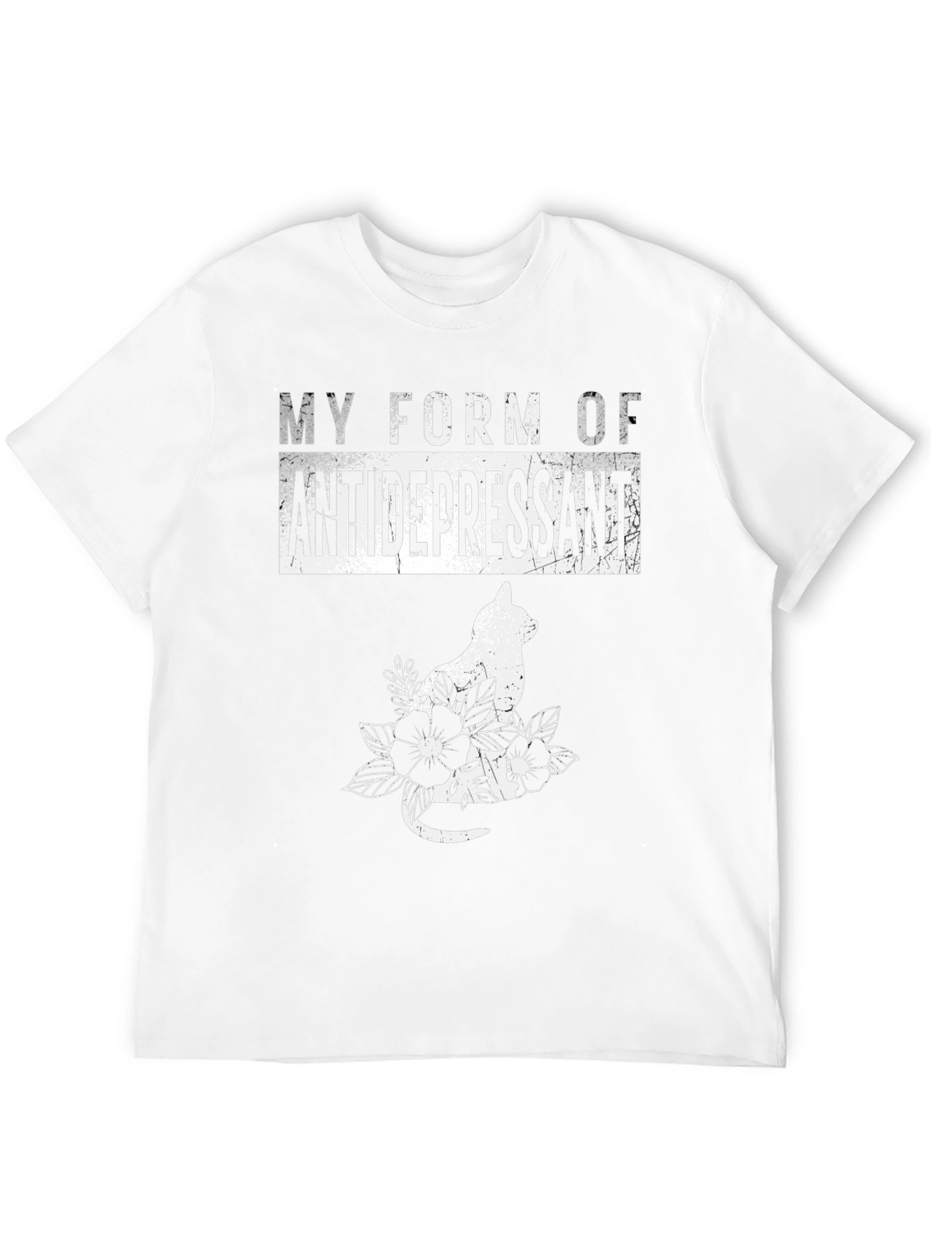 My Form of Antidepressant Cat Graphic Tee