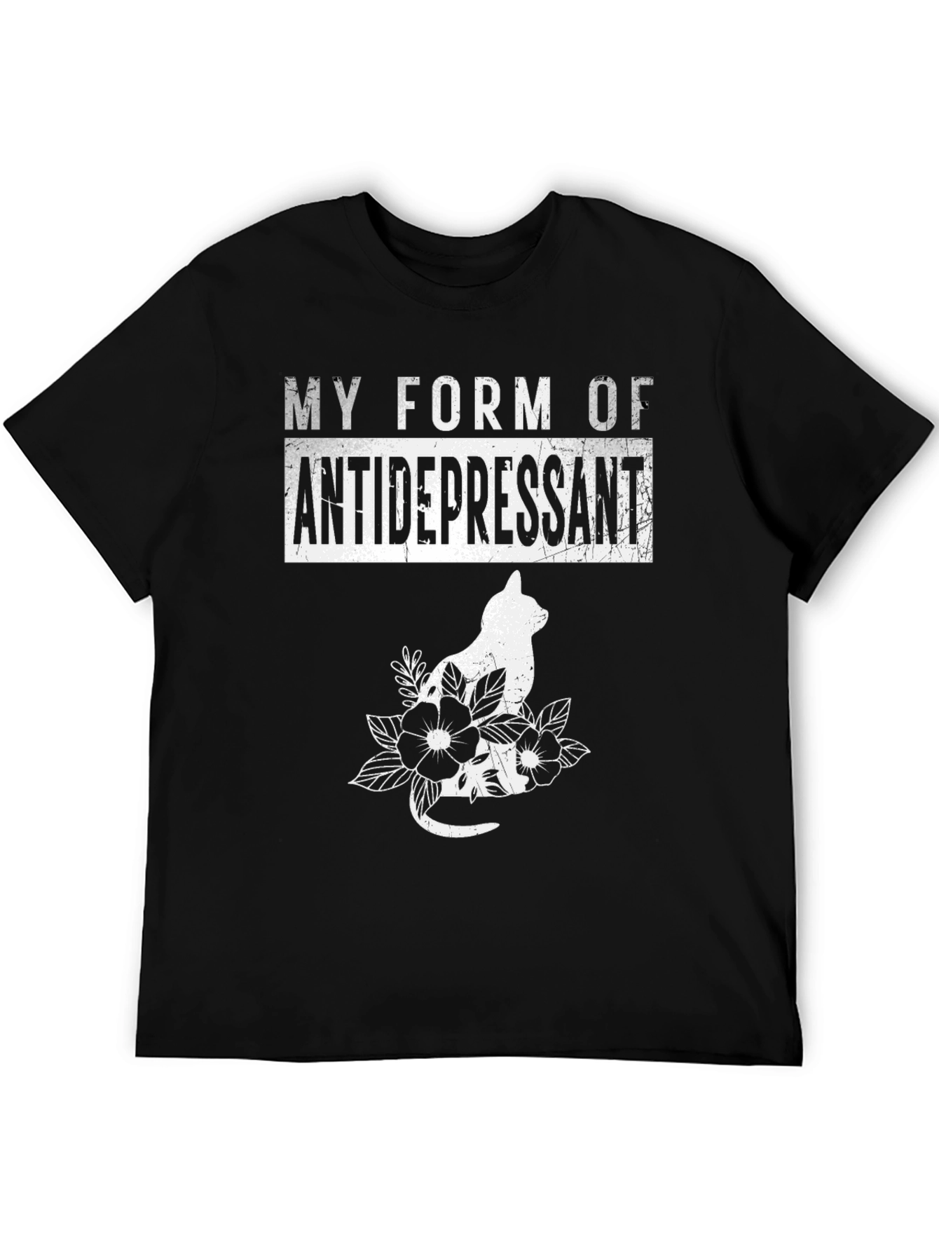 My Form of Antidepressant Cat Graphic Tee