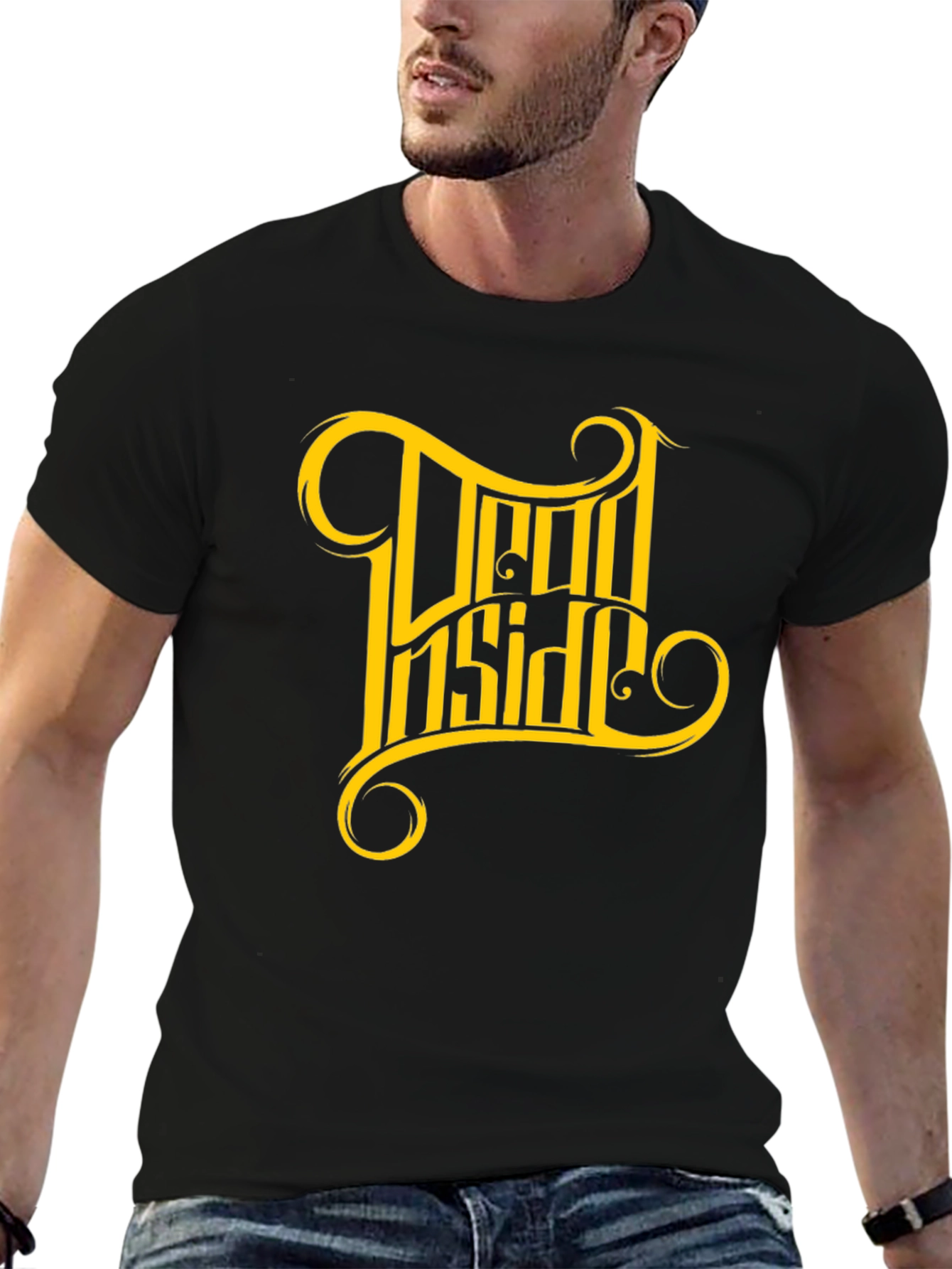 Dead Inside Graphic Tee - Mens Black T-Shirt