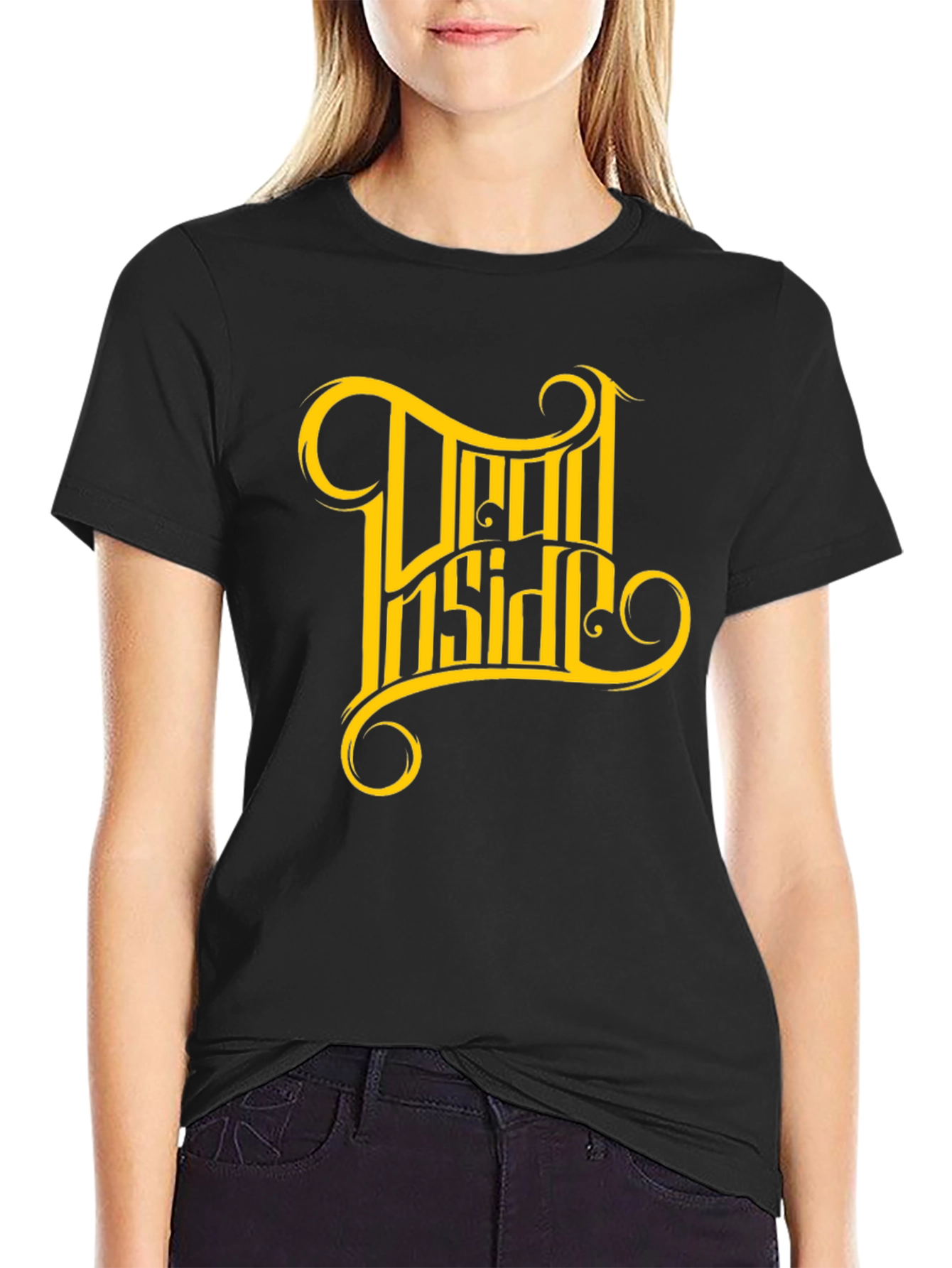 Dead Inside Graphic Tee - Mens Black T-Shirt
