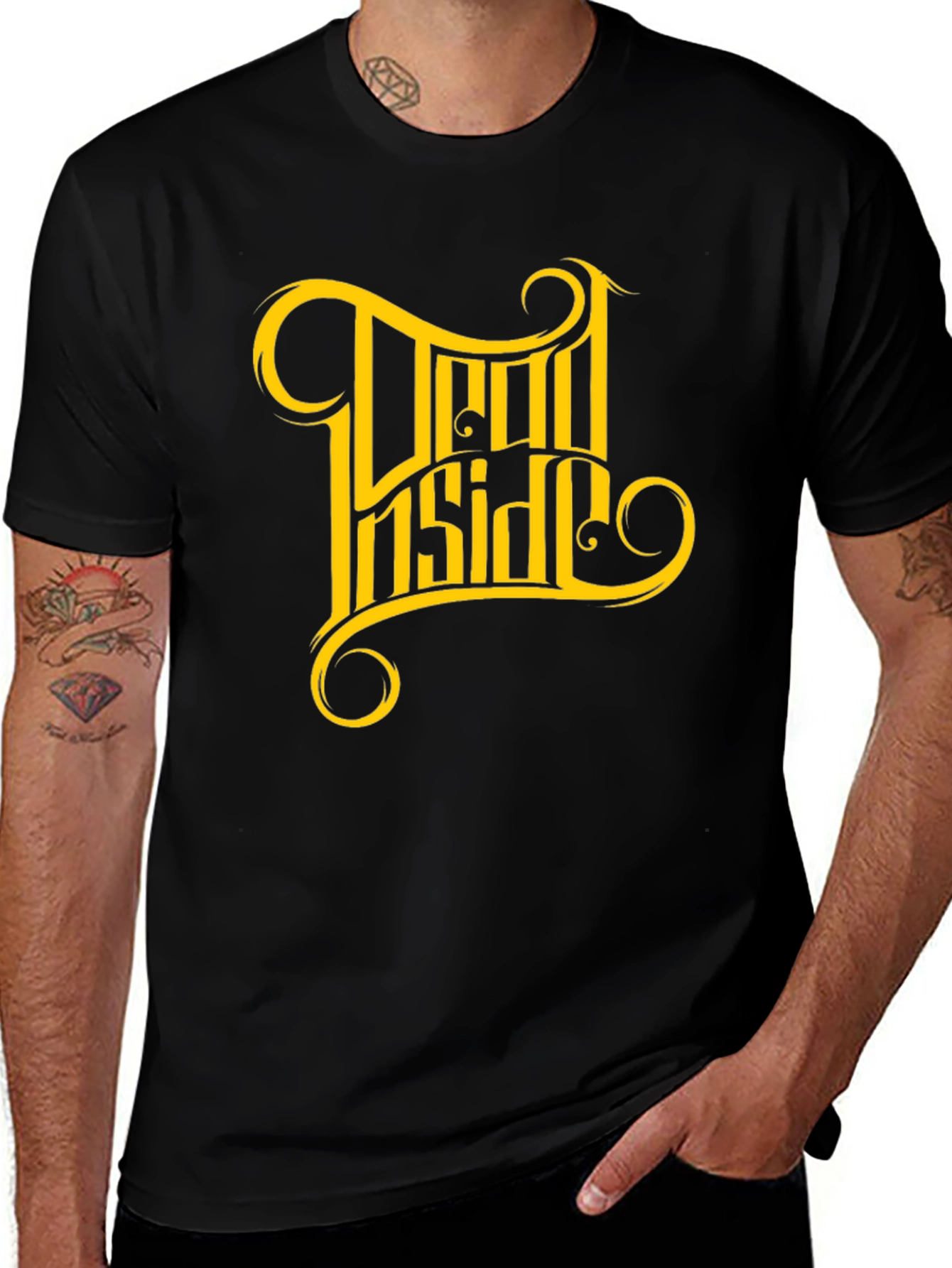 Dead Inside Graphic Tee - Mens Black T-Shirt