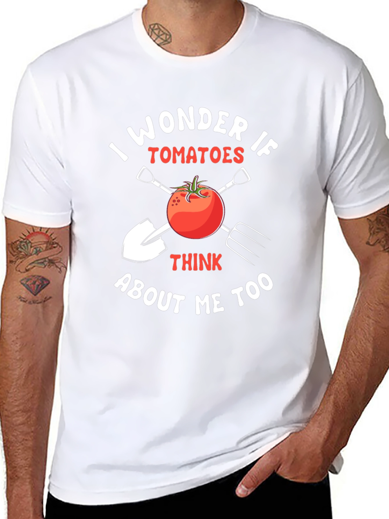 I Wonder If Tomatoes Think About Me Too T-Shirt