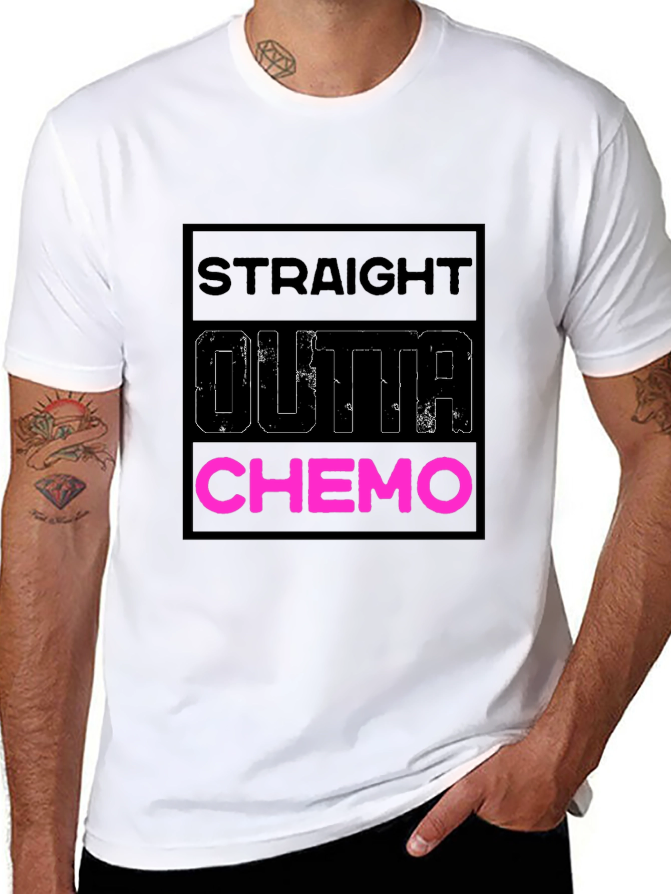 Straight Outta Chemo T-Shirt - Bold & Funny Tee