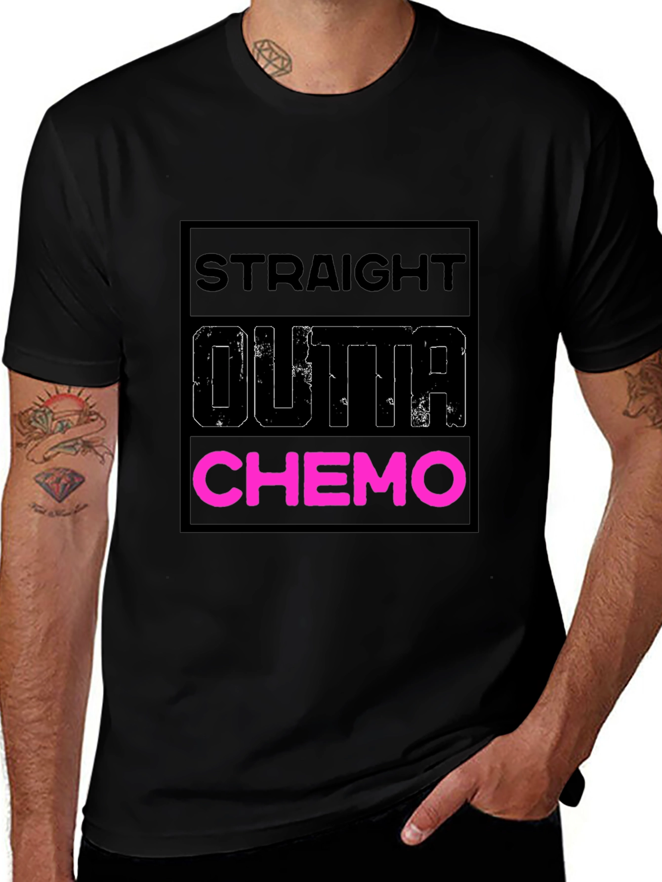 Straight Outta Chemo T-Shirt - Bold & Funny Tee