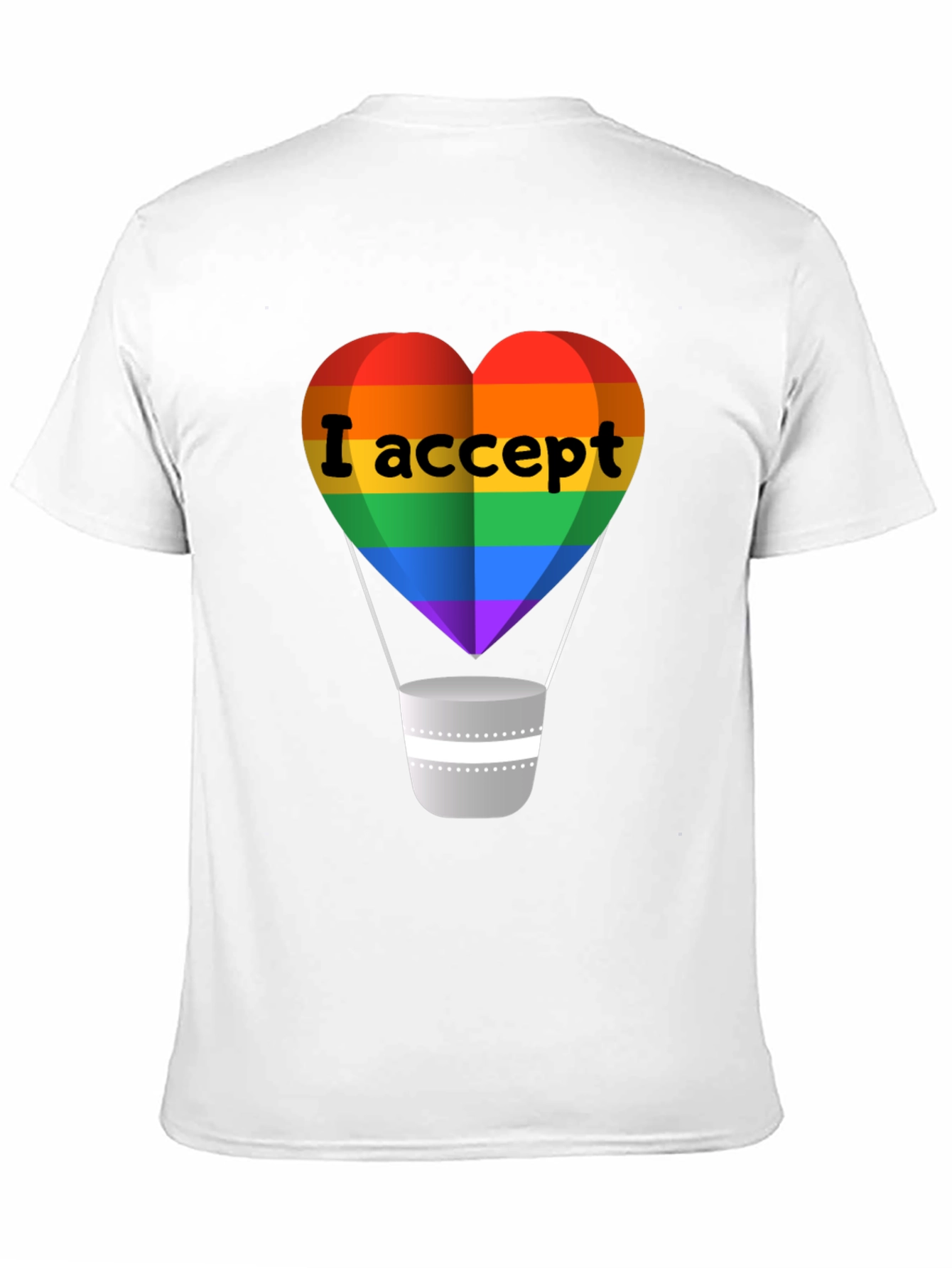 I Accept LGBTQ+ Pride T-Shirt