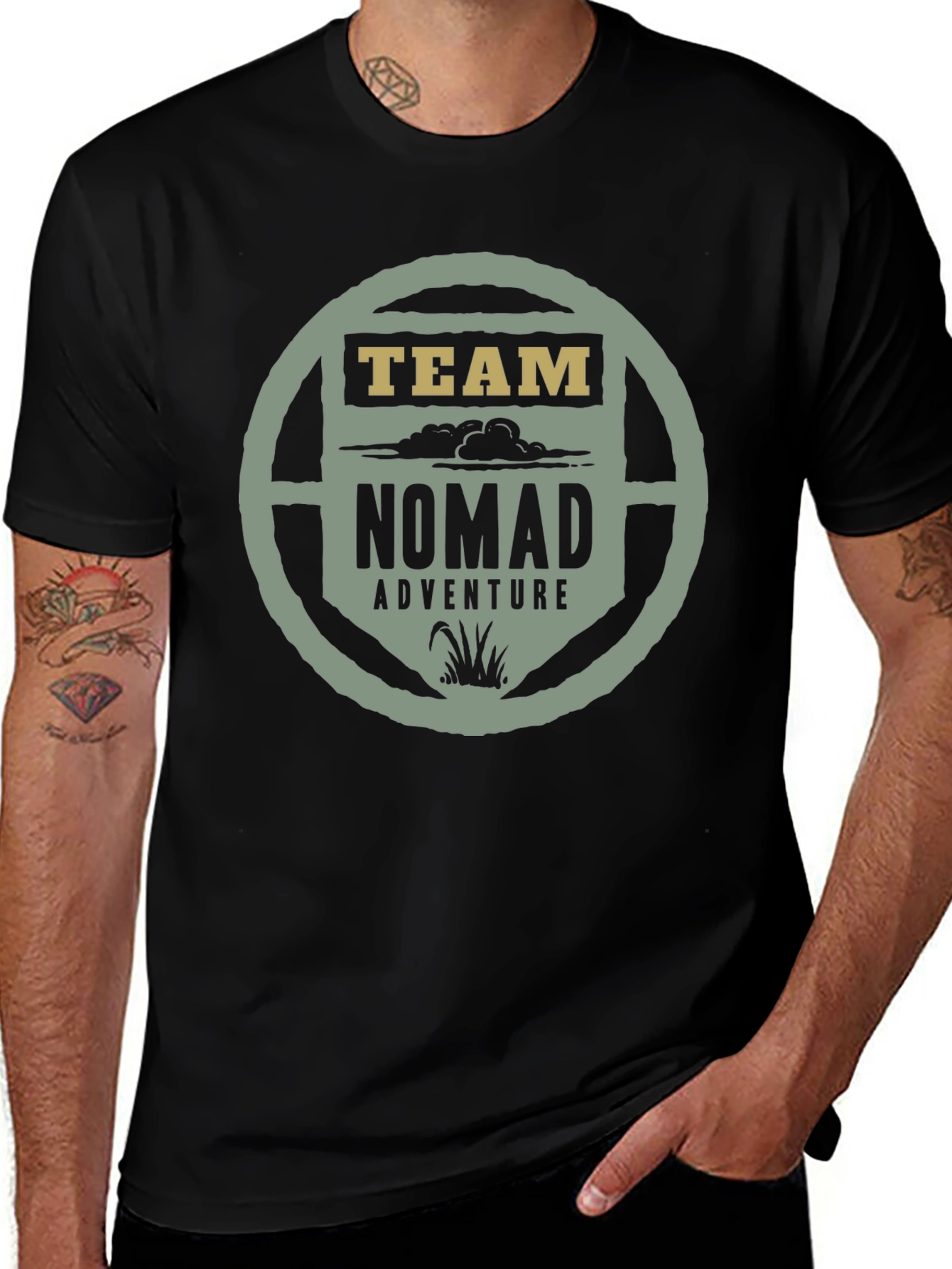 Team Nomad Adventure Graphic Tee - Black