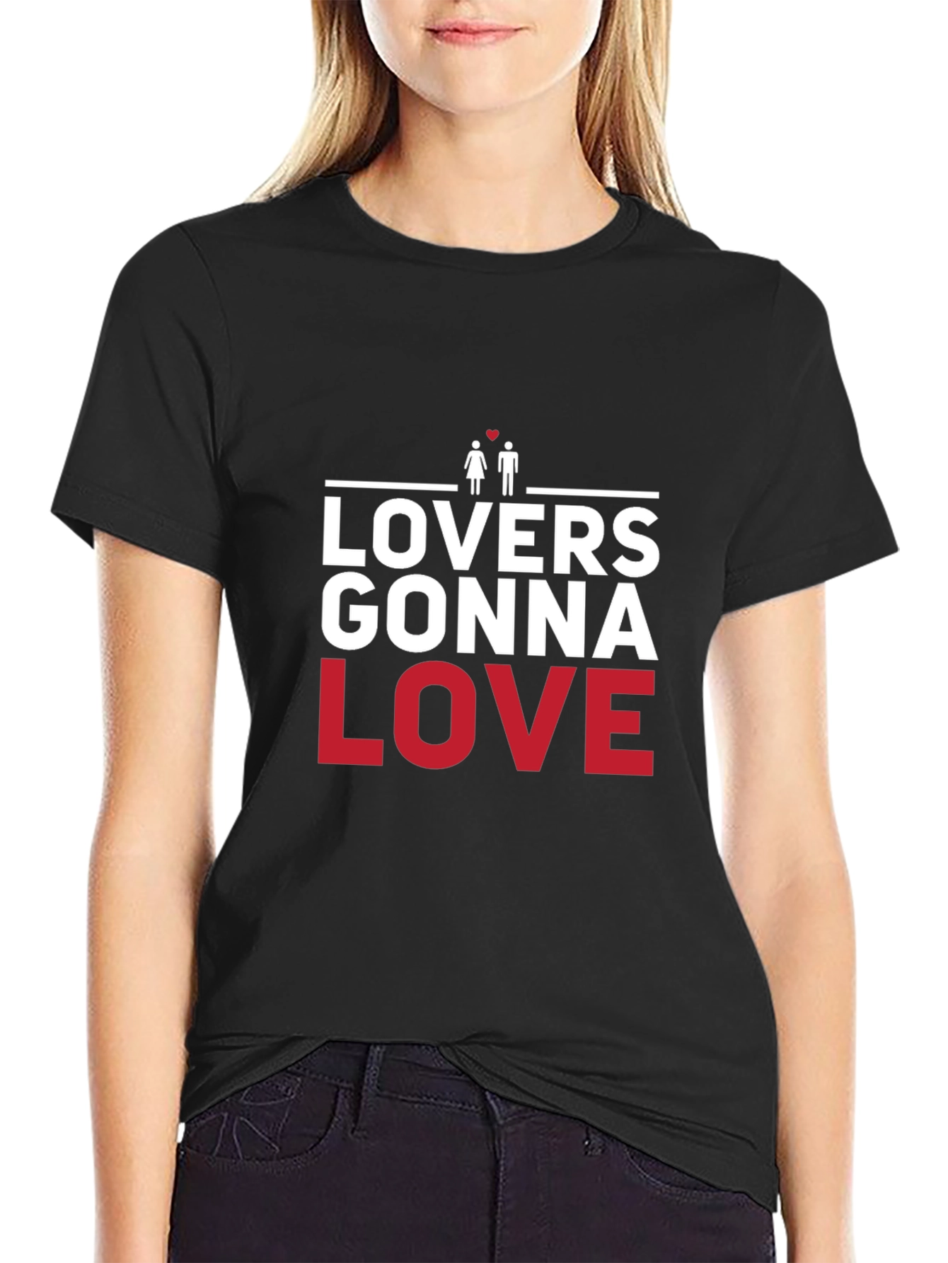 Lovers Gonna Love Black Graphic Tee