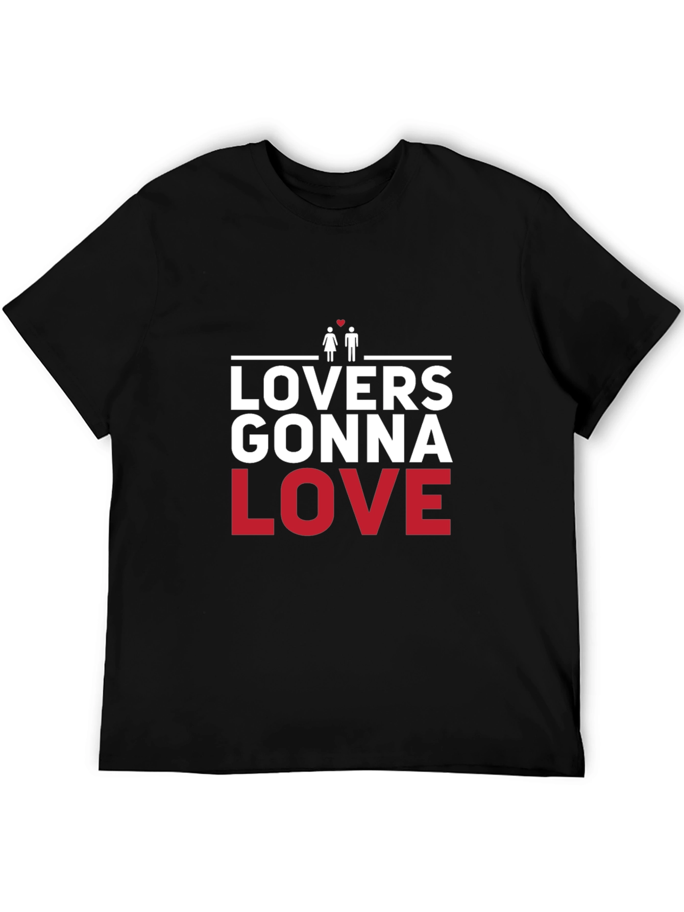 Lovers Gonna Love Black Graphic Tee