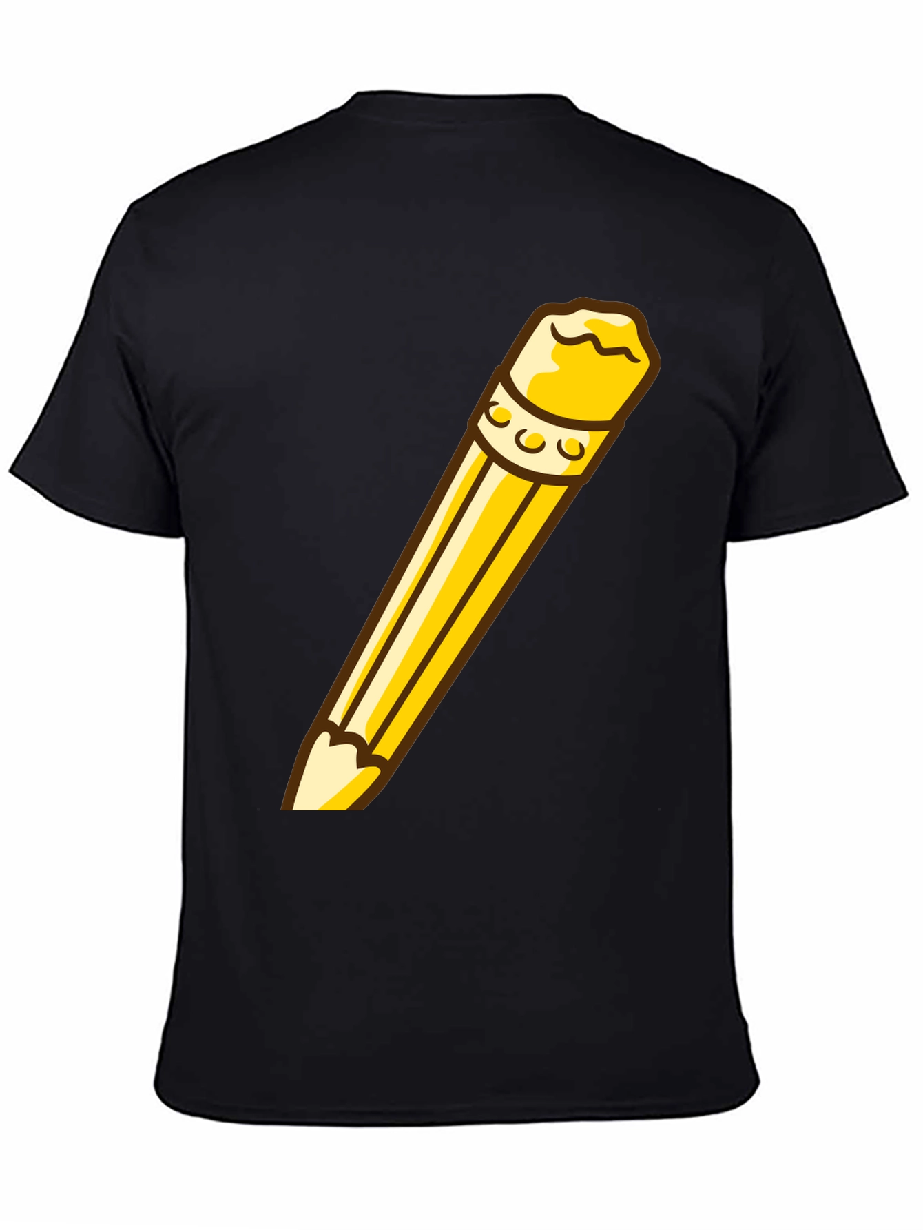 Pencil Graphic Black T-Shirt