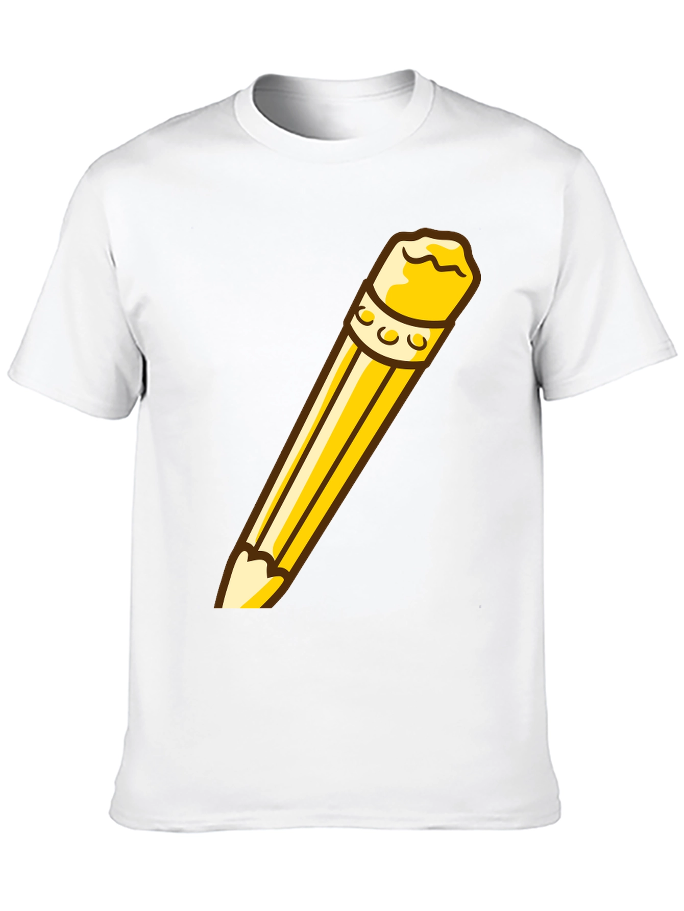 Pencil Graphic Black T-Shirt