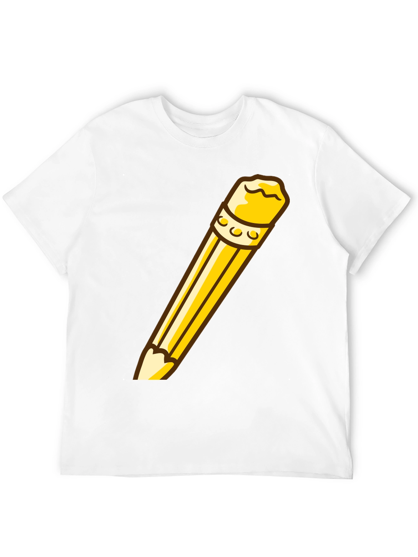 Pencil Graphic Black T-Shirt