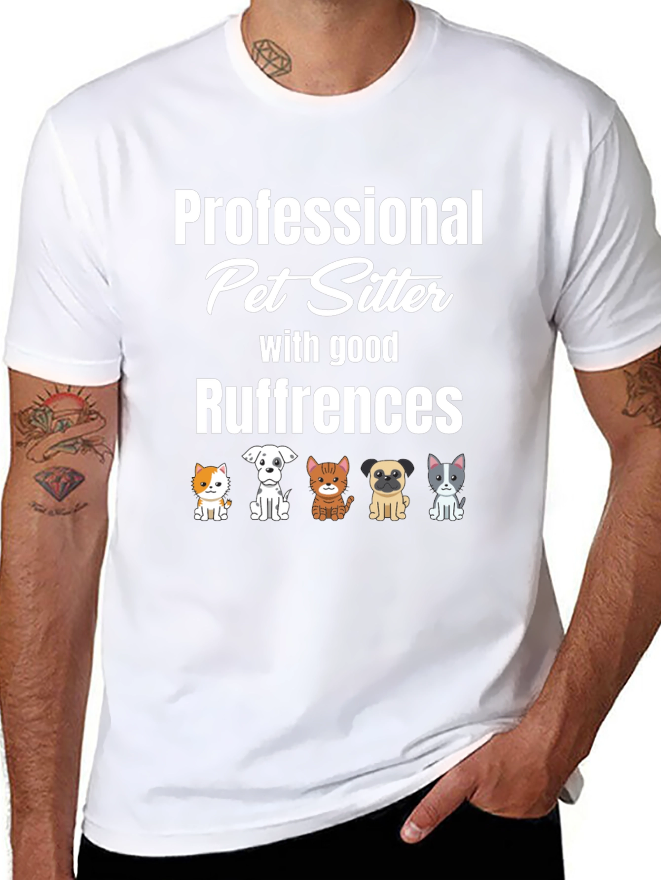 Professional Pet Sitter T-Shirt - Ruffrences