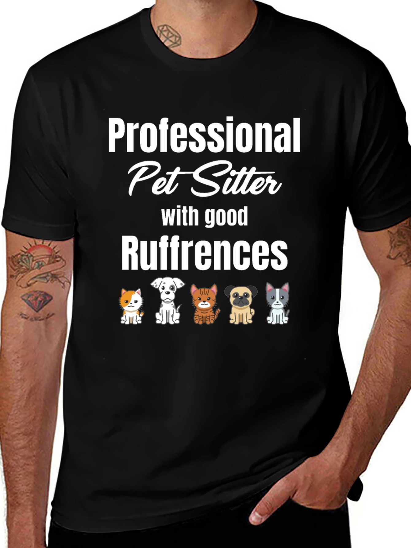 Professional Pet Sitter T-Shirt - Ruffrences