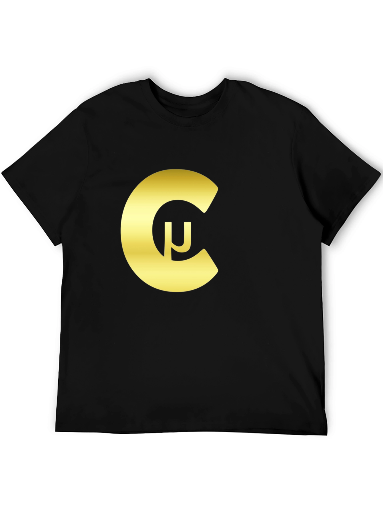 Golden Crypto Symbol T-Shirt