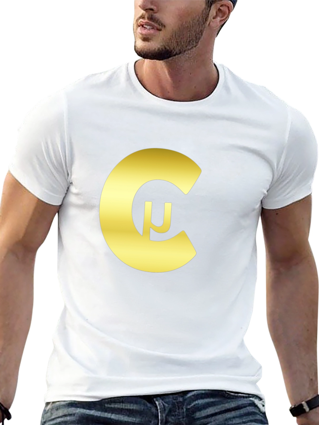 Golden Crypto Symbol T-Shirt