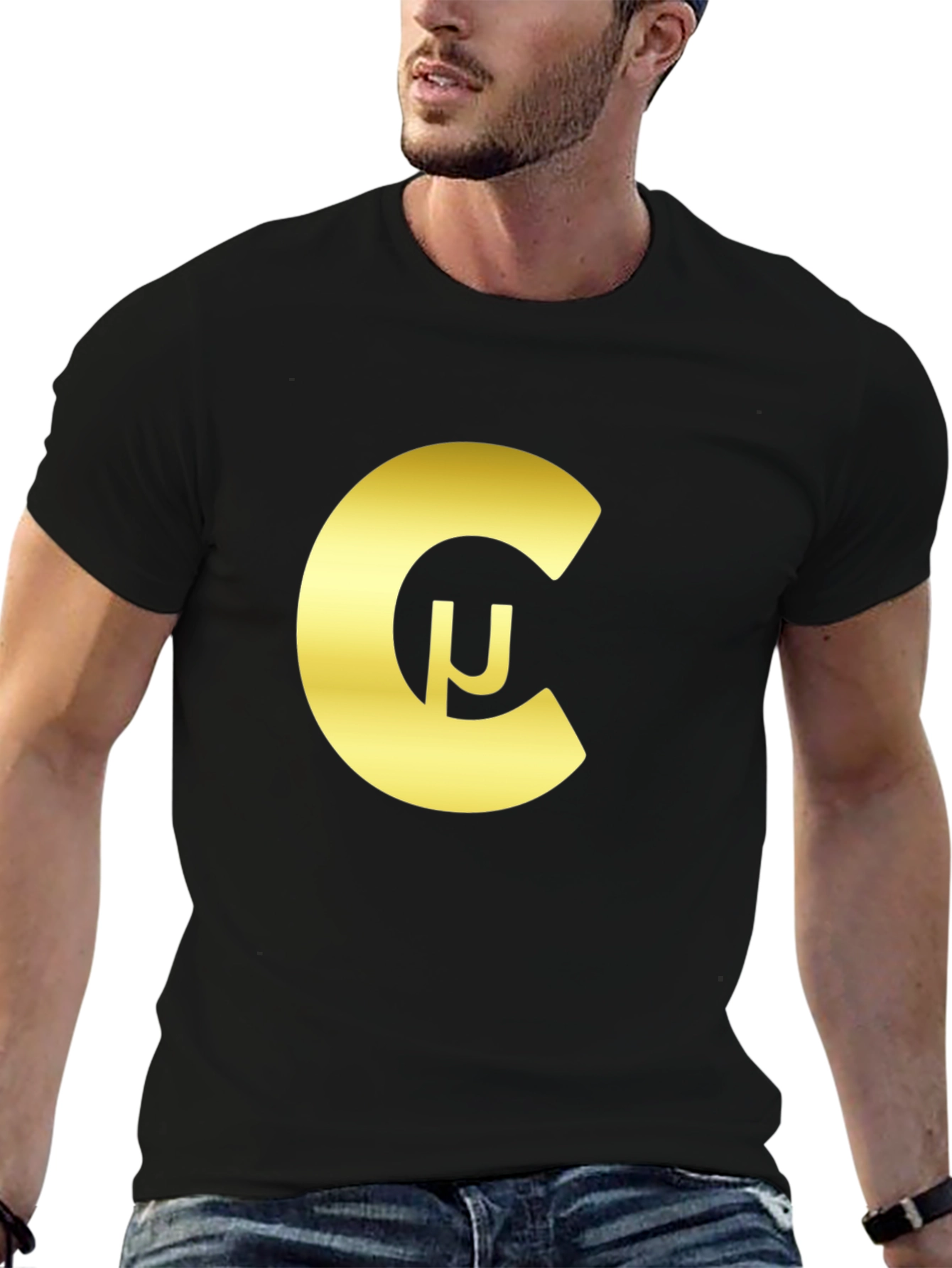 Golden Crypto Symbol T-Shirt