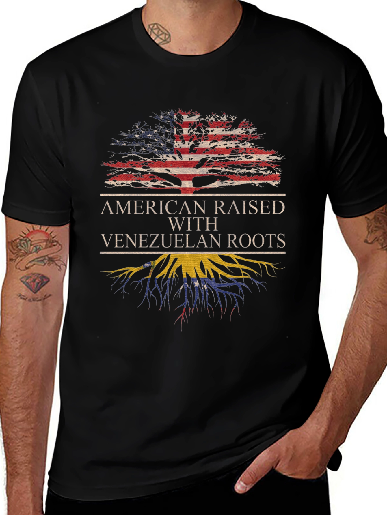 American Raised Venezuelan Roots T-Shirt