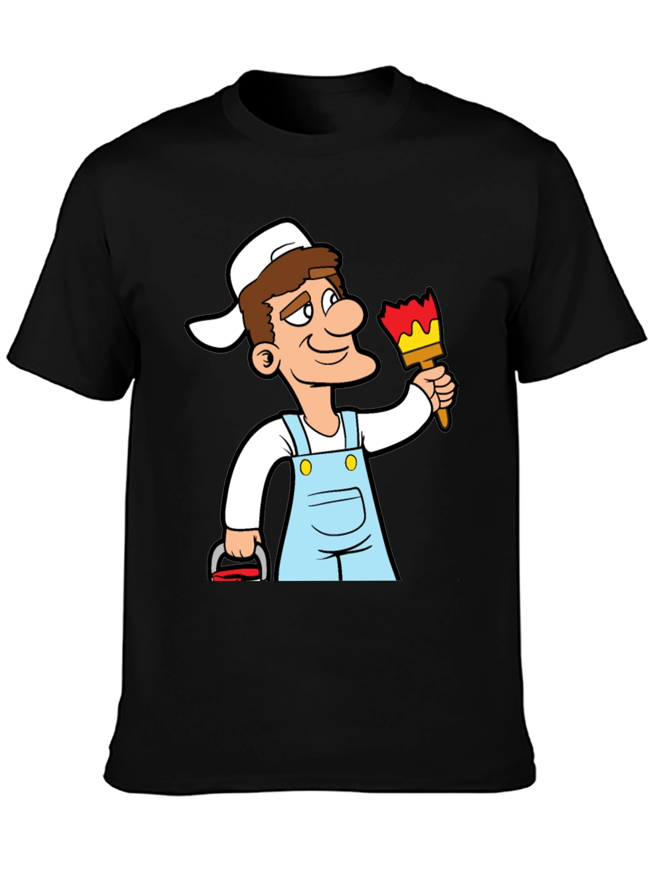 Painter Cartoon Graphic Tee