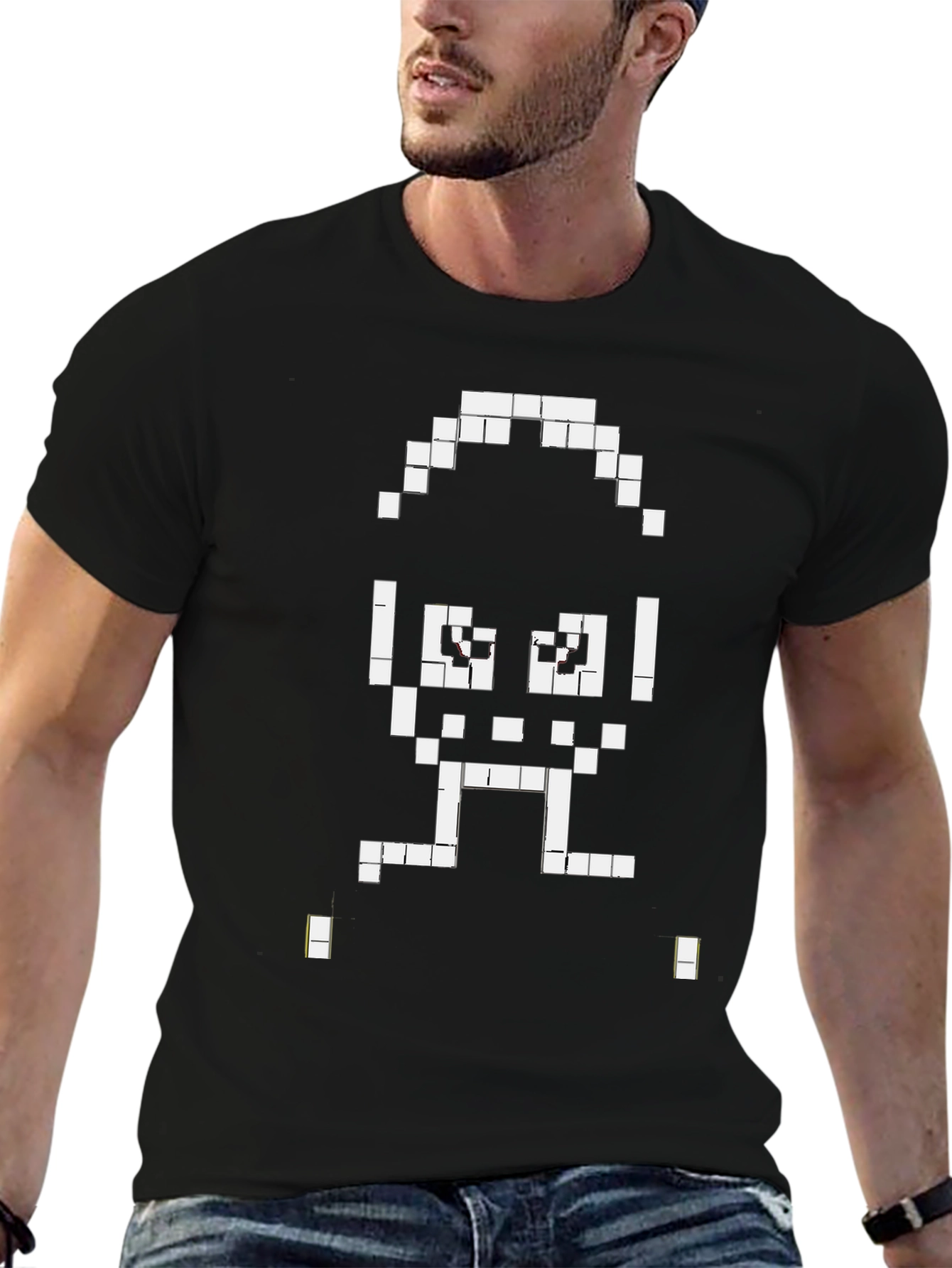 Pixel Skull Graphic Tee - Classic Cool