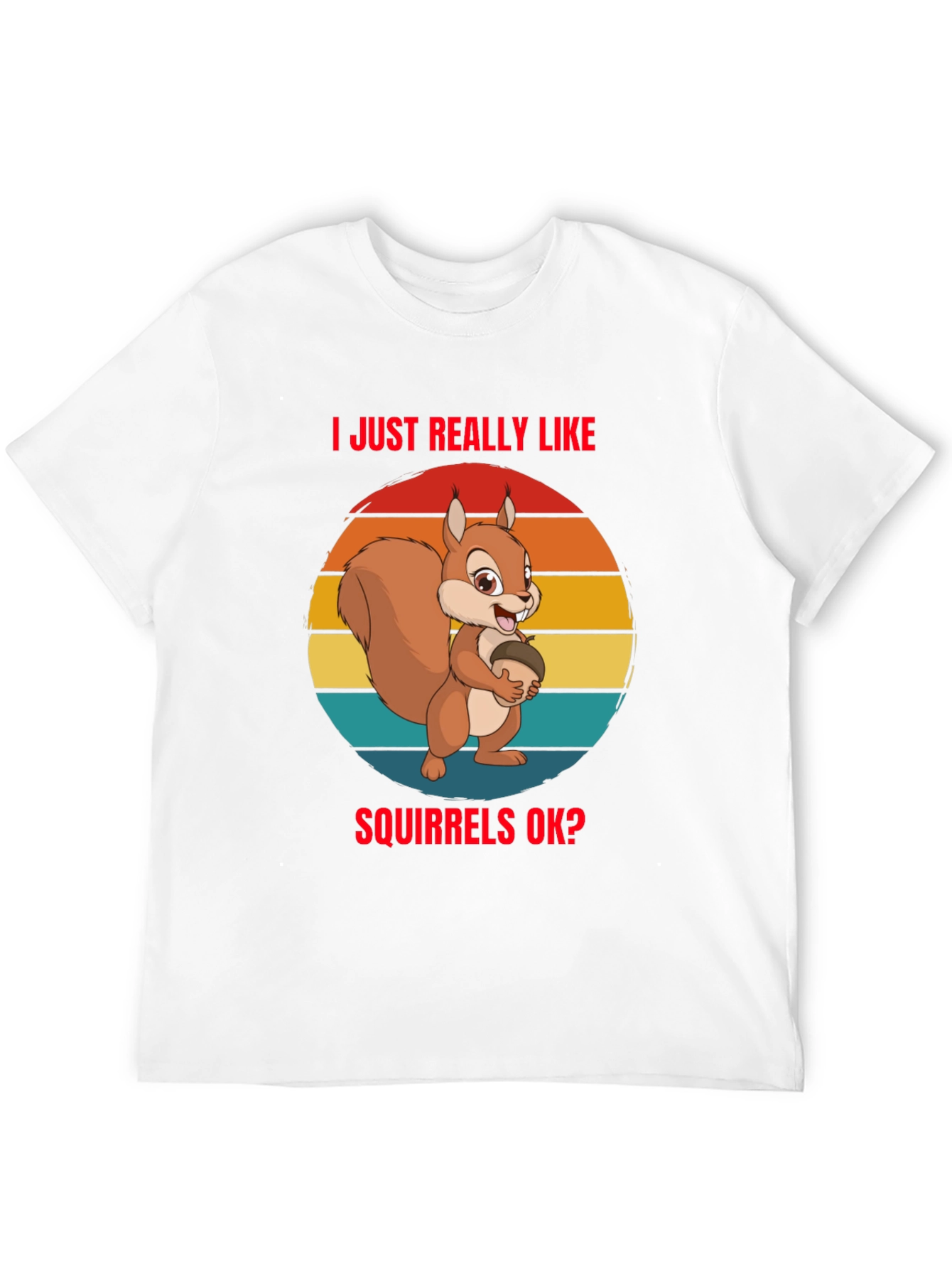 Squirrel Lover Graphic Tee - Black Unisex T-Shirt