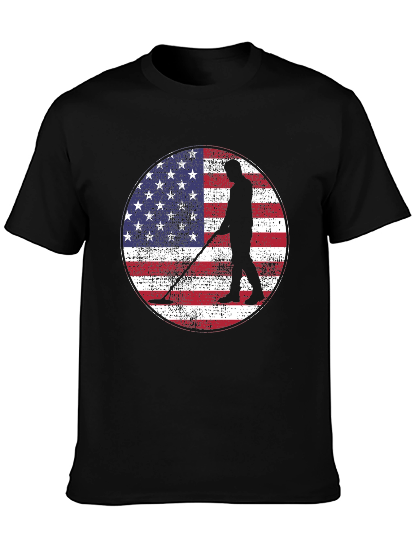 American Flag Metal Detecting T-Shirt