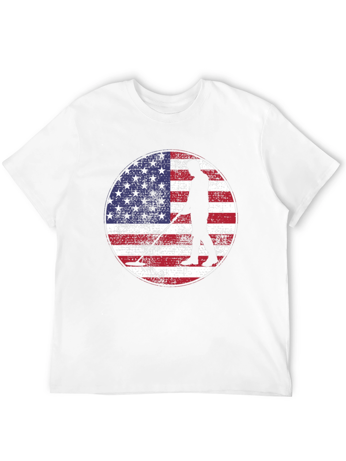 American Flag Metal Detecting T-Shirt