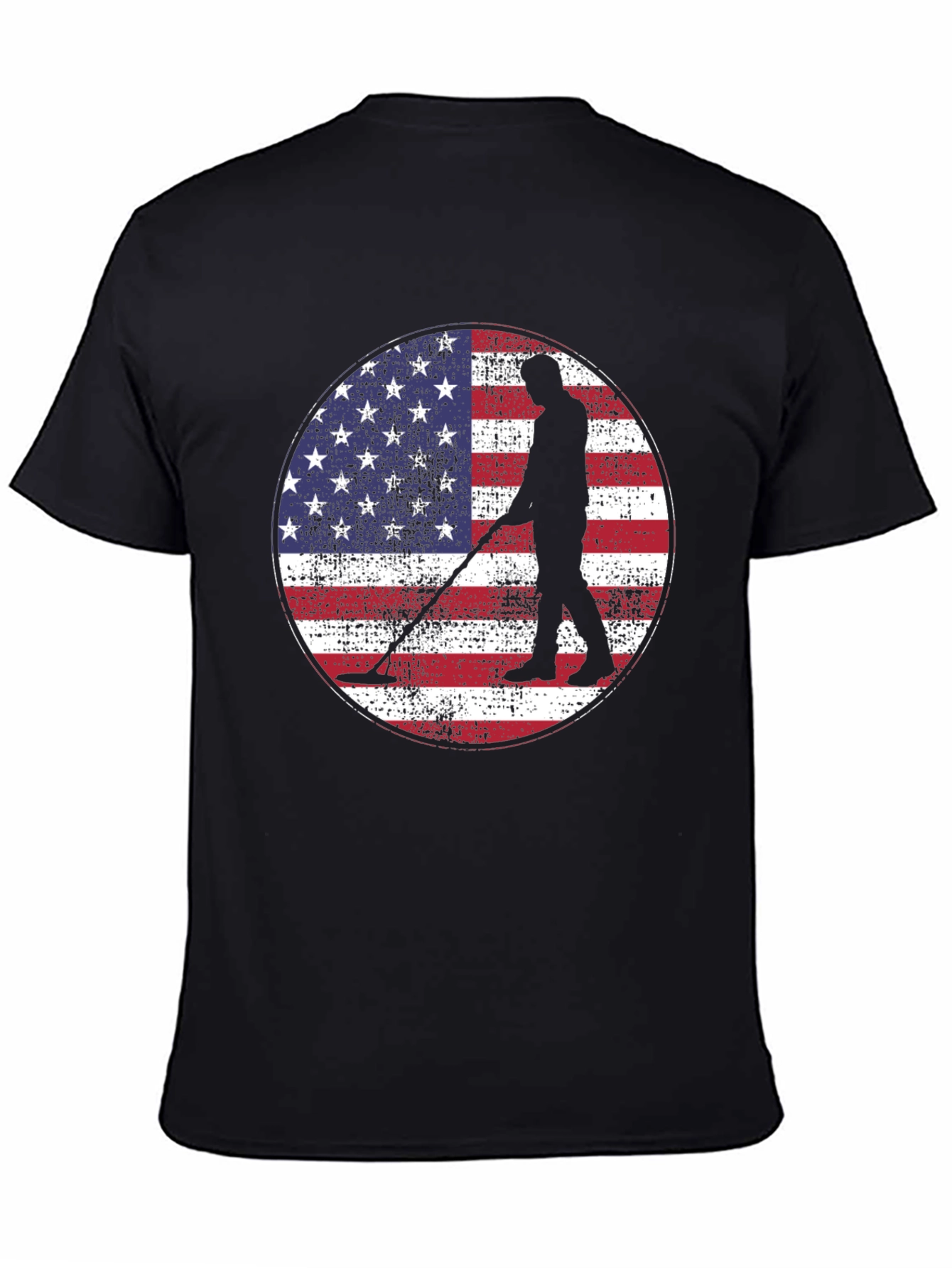American Flag Metal Detecting T-Shirt
