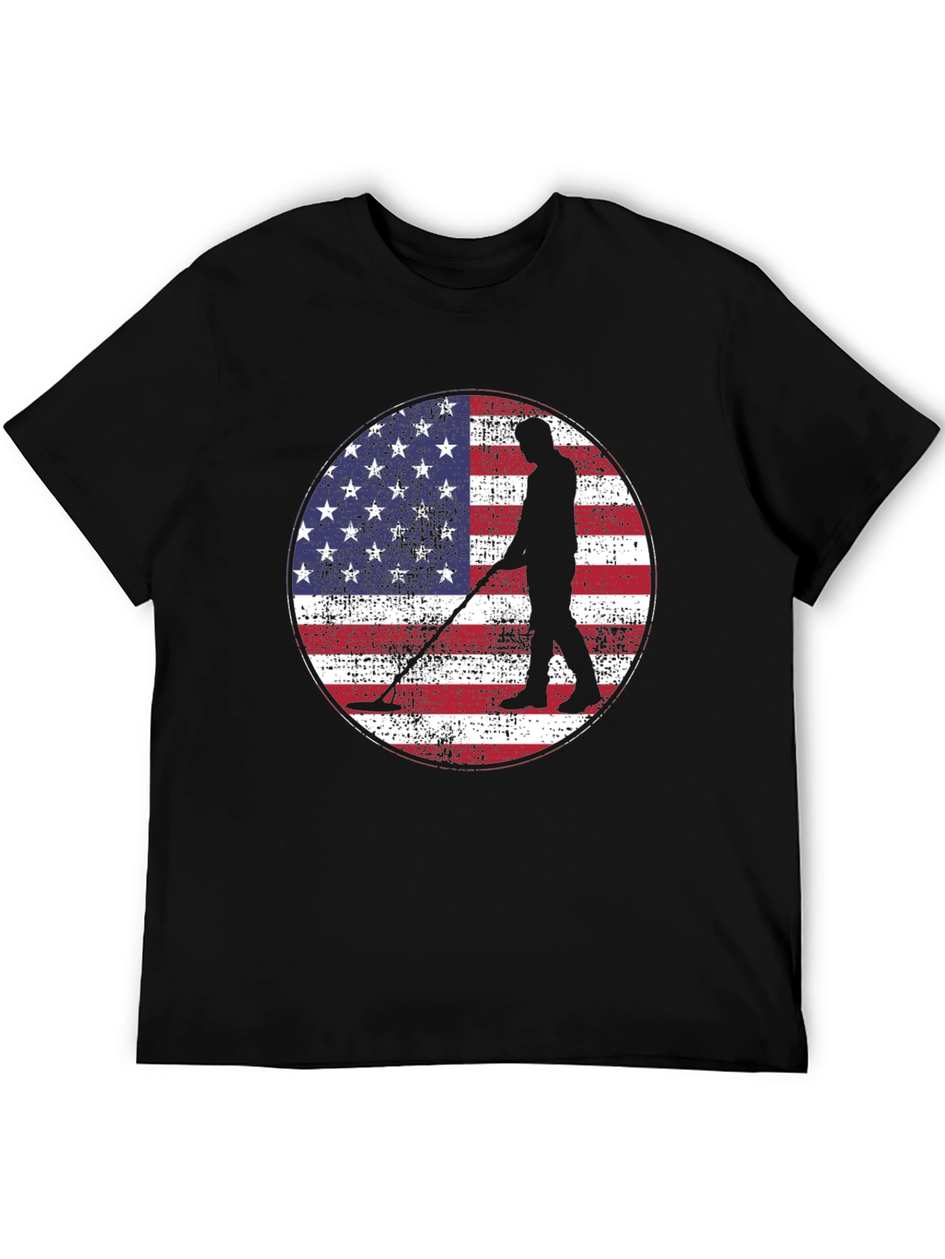 American Flag Metal Detecting T-Shirt