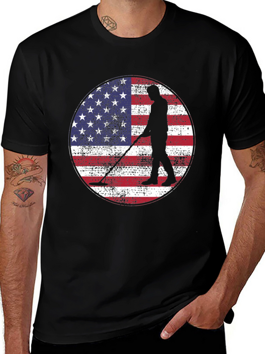 American Flag Metal Detecting T-Shirt