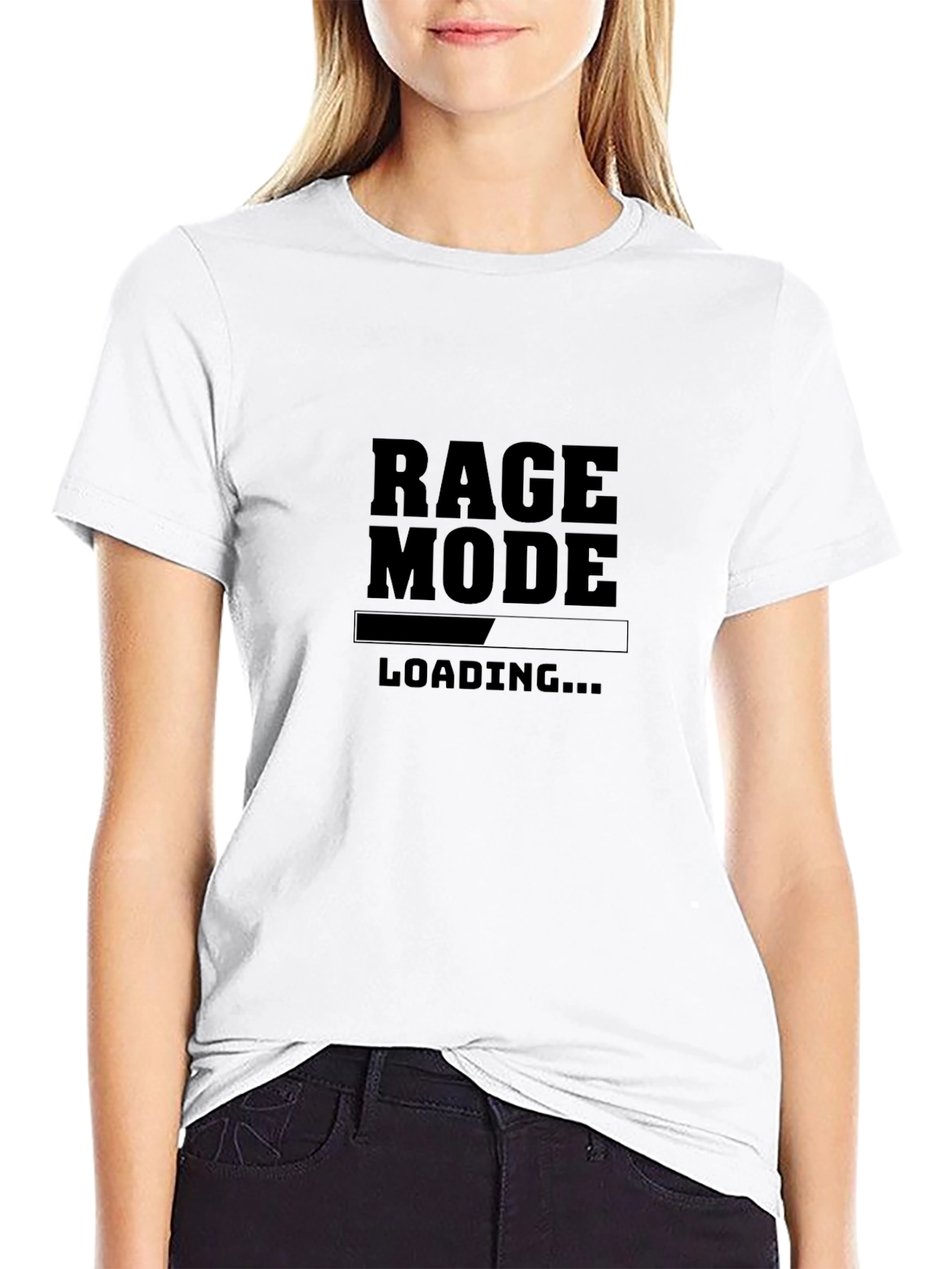 Rage Mode Loading Black Graphic Tee